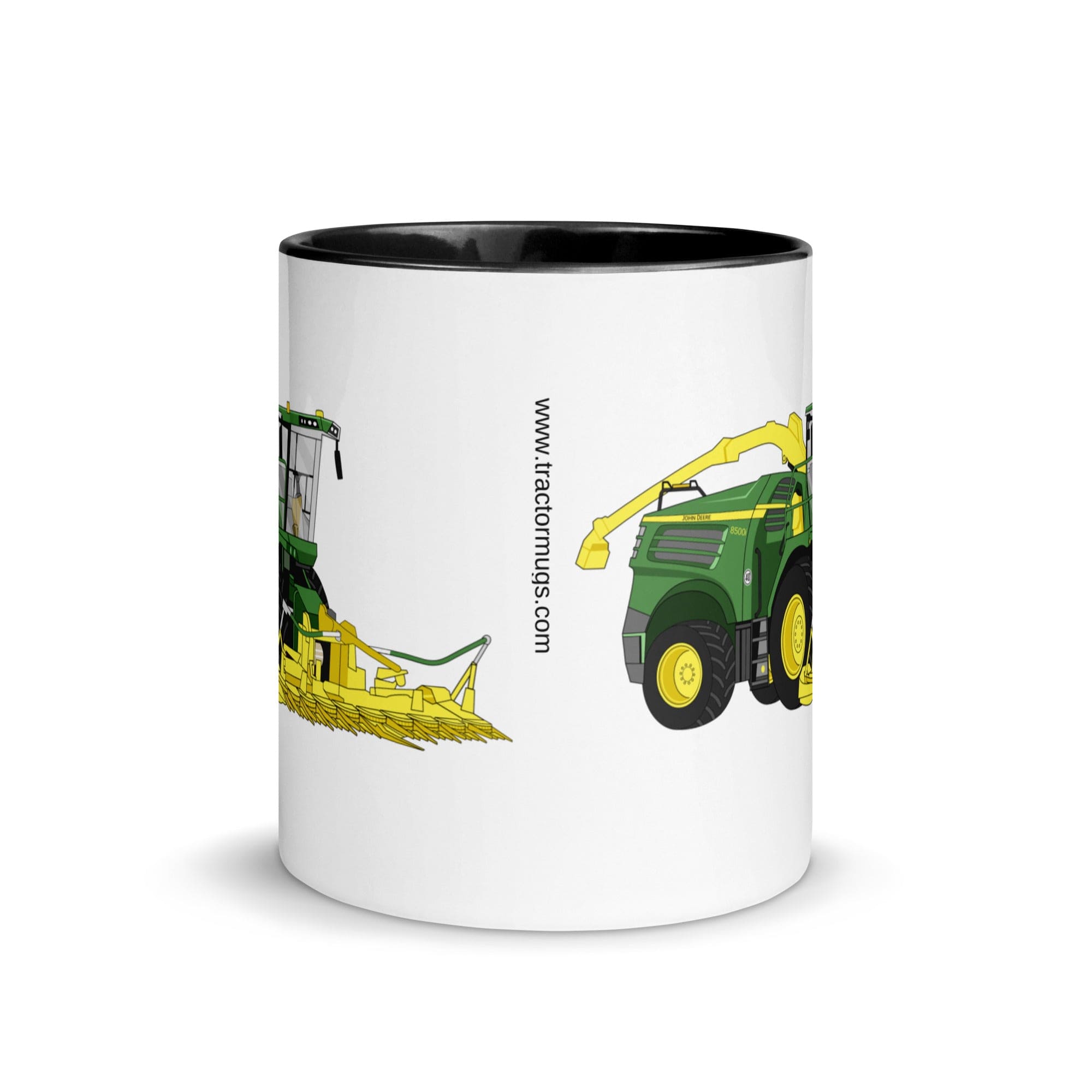 The Tractors Mugs Store John Deere 8500i Forage Harvester Mug with Color Inside Quality Farmers Merch