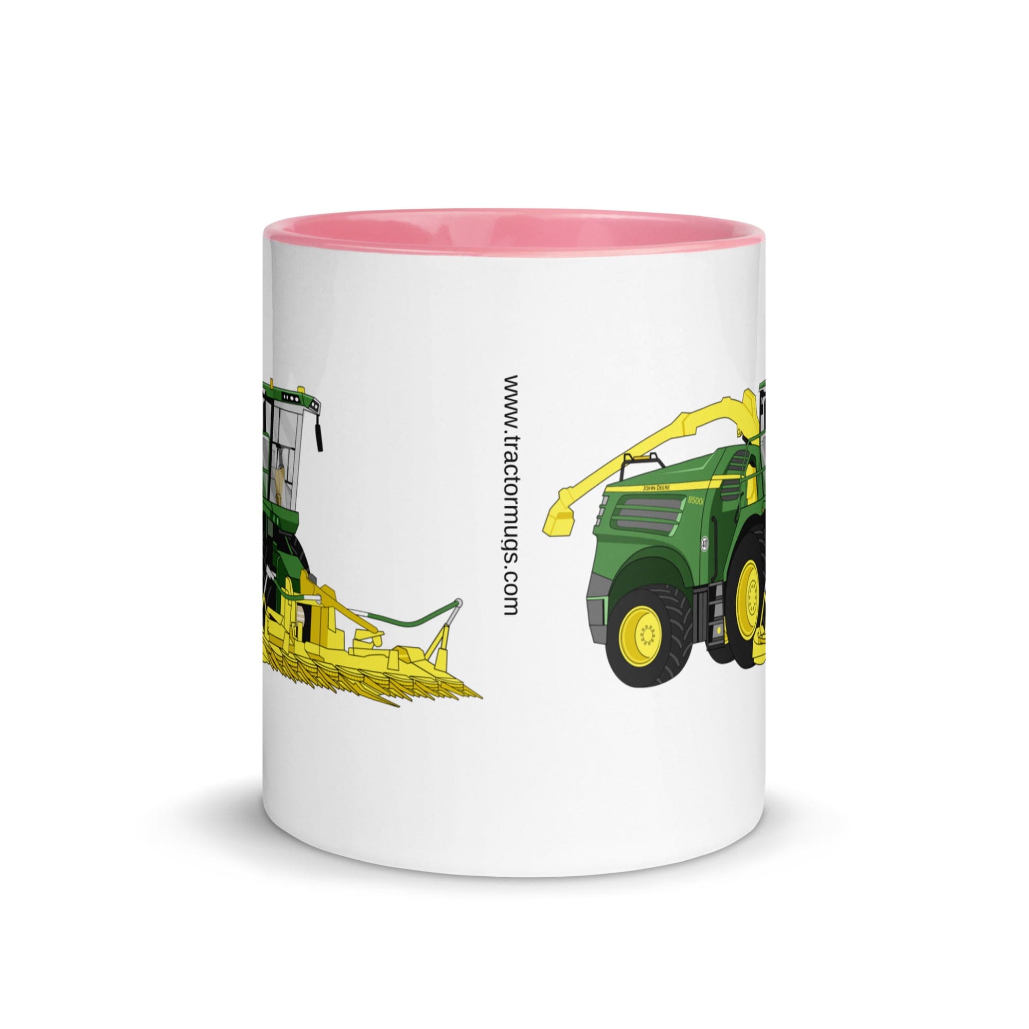 The Tractors Mugs Store John Deere 8500i Forage Harvester Mug with Color Inside Quality Farmers Merch