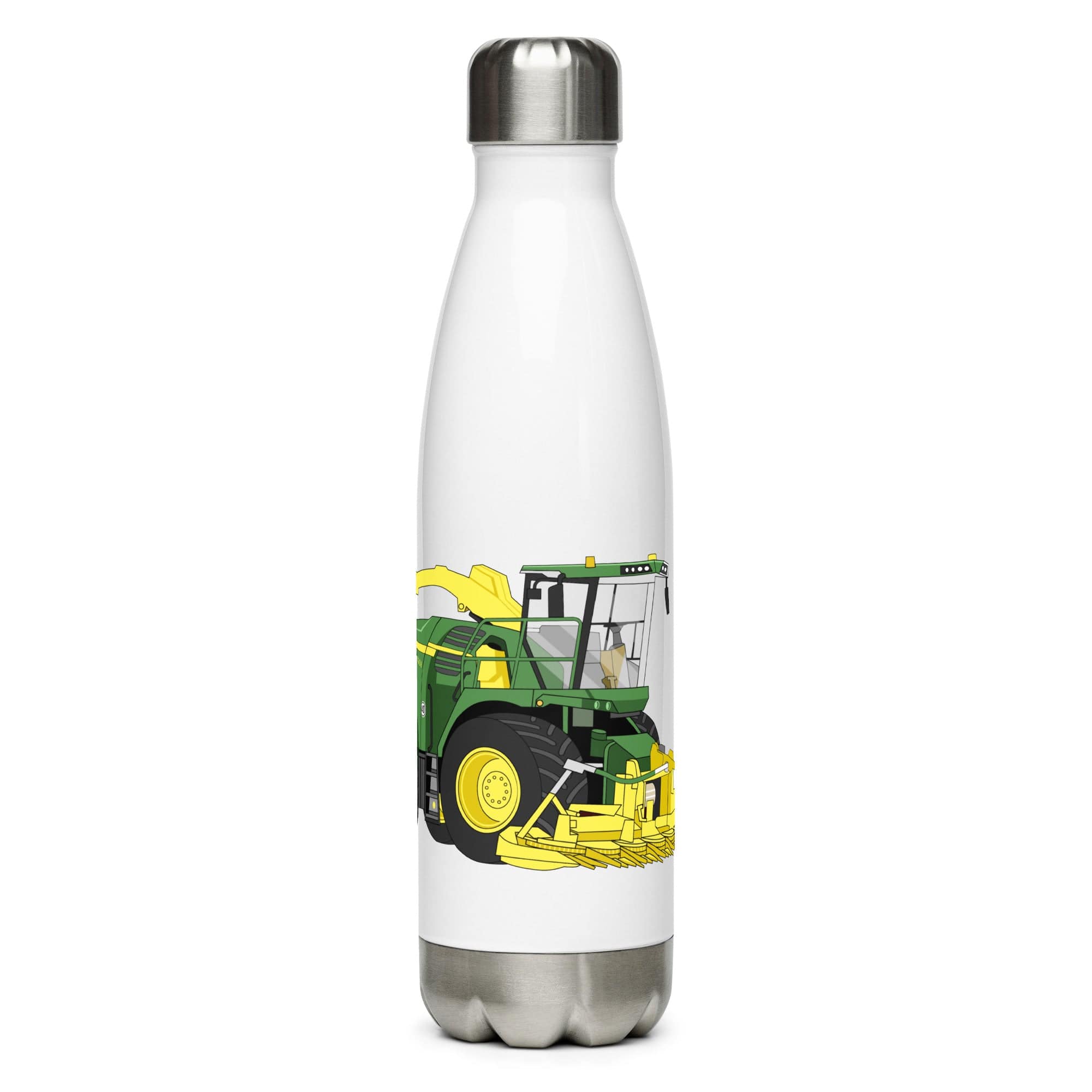 The Tractors Mugs Store John Deere 8500i Forage Harvester Stainless steel water bottle Quality Farmers Merch