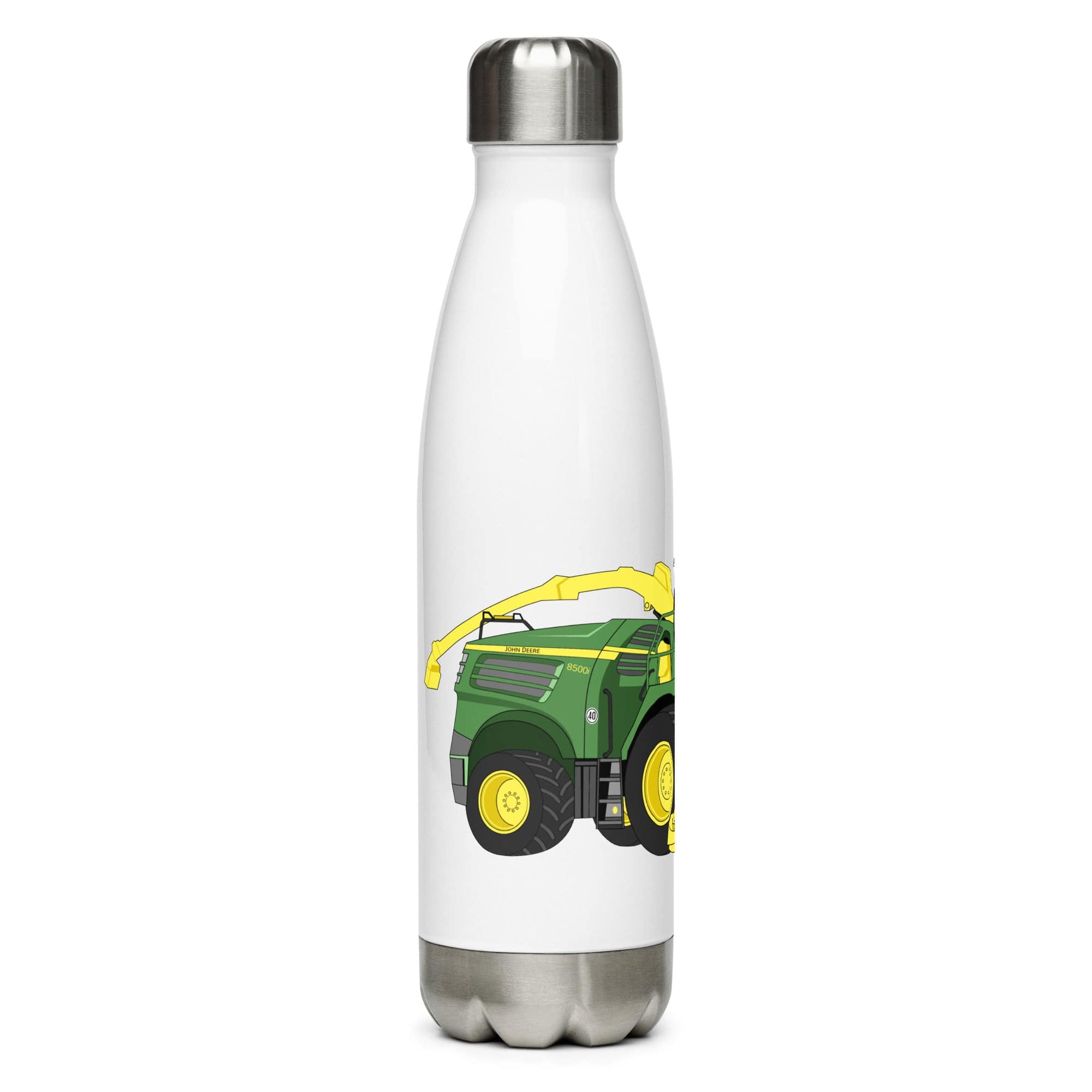 The Tractors Mugs Store John Deere 8500i Forage Harvester Stainless steel water bottle Quality Farmers Merch