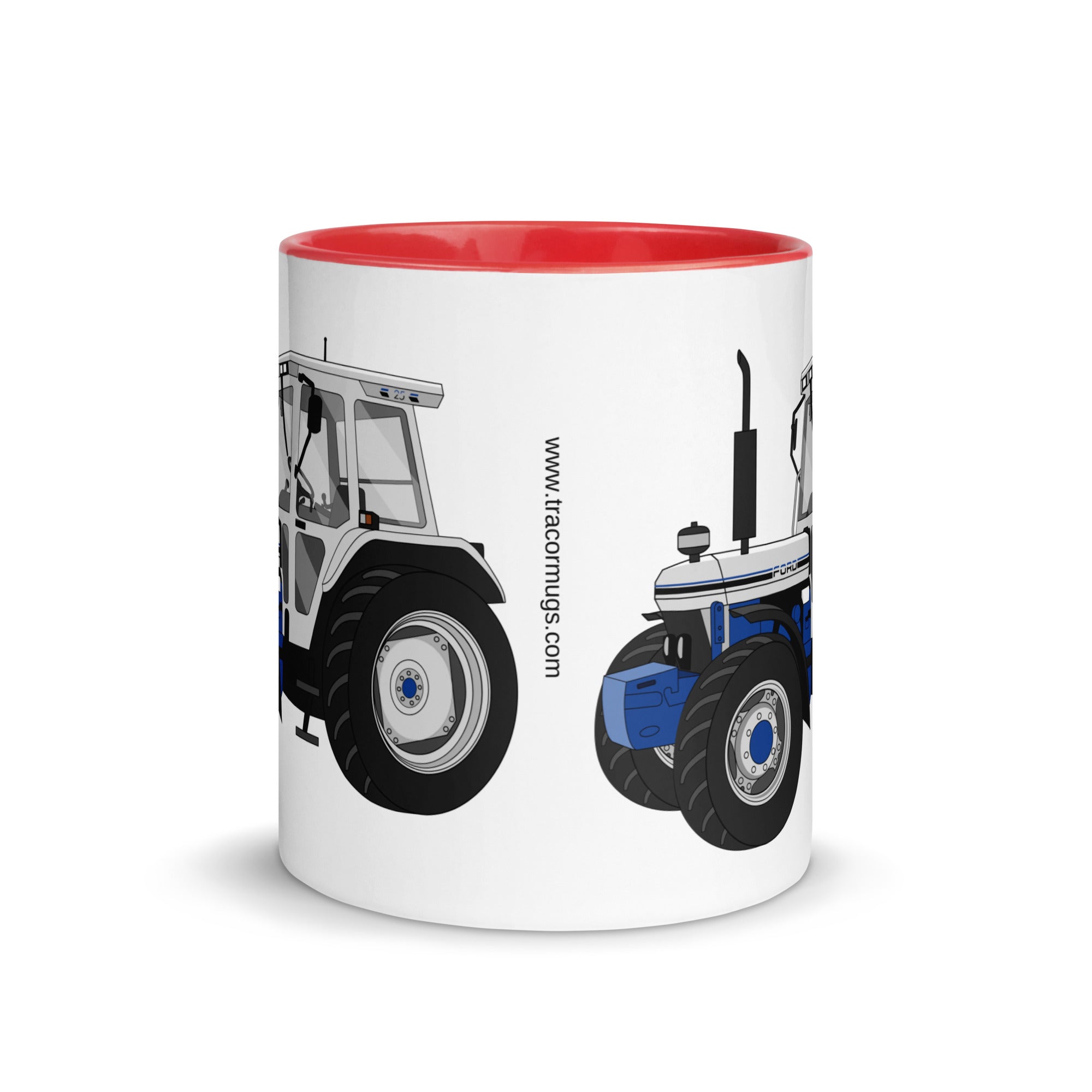 The Tractors Mugs Store Ford 7810 Jubilee Edition SilverTractor Mug with Color Inside Quality Farmers Merch