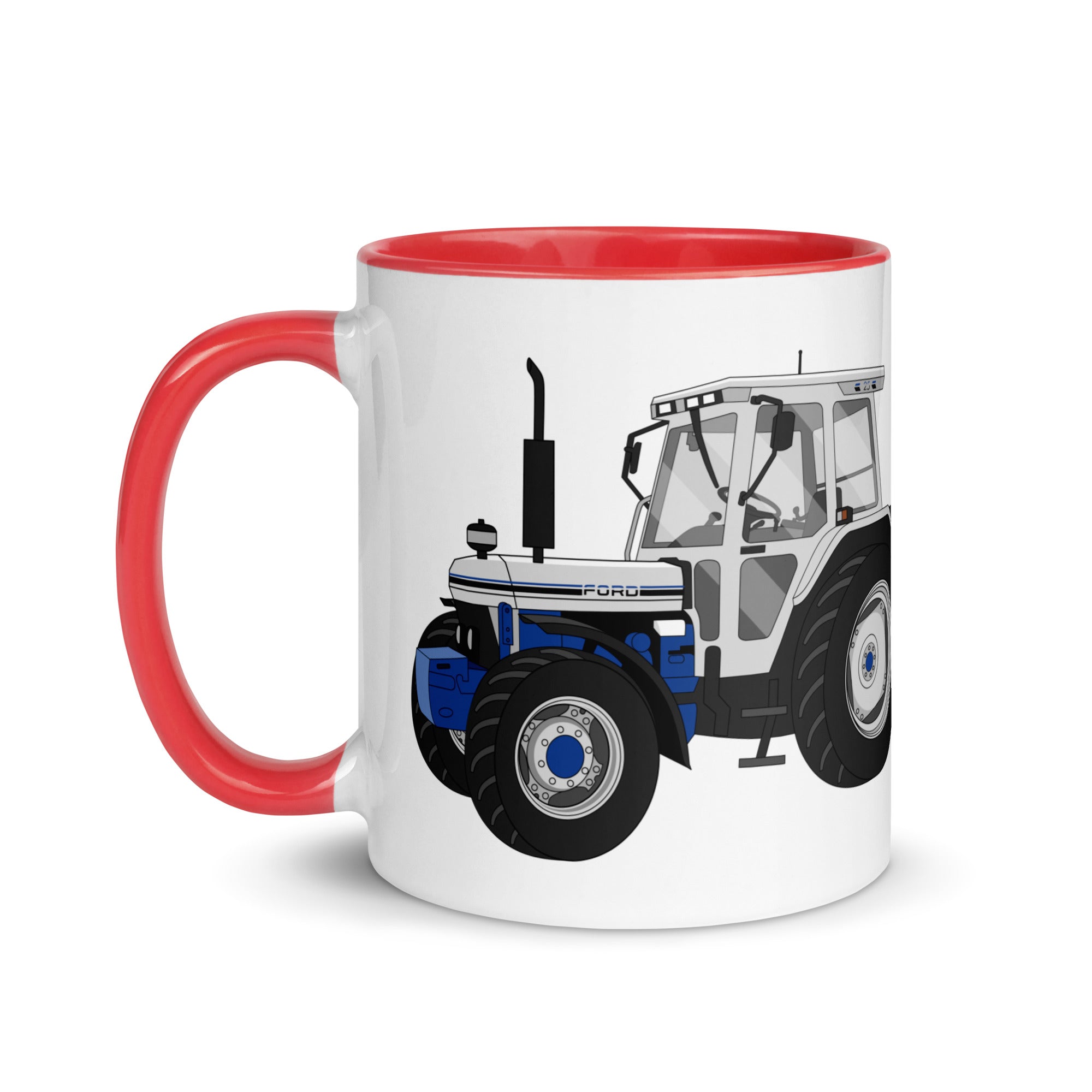 The Tractors Mugs Store Ford 7810 Jubilee Edition SilverTractor Mug with Color Inside Quality Farmers Merch