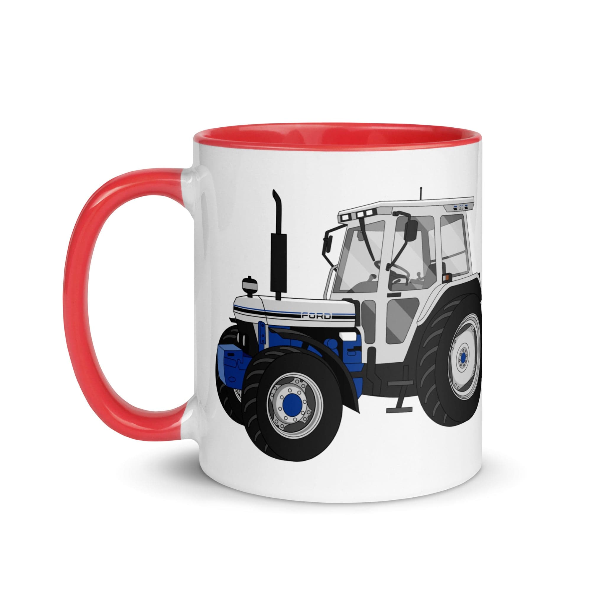 The Tractors Mugs Store Ford 7810 Jubilee Edition SilverTractor Mug with Color Inside Quality Farmers Merch