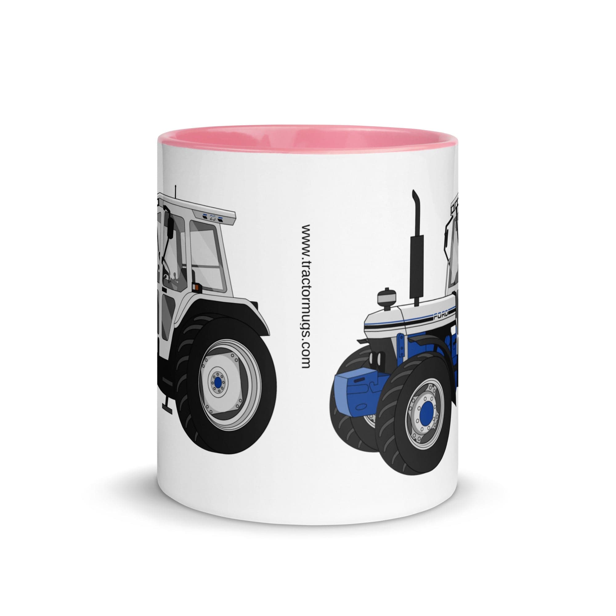 The Tractors Mugs Store Ford 7810 Jubilee Edition SilverTractor Mug with Color Inside Quality Farmers Merch