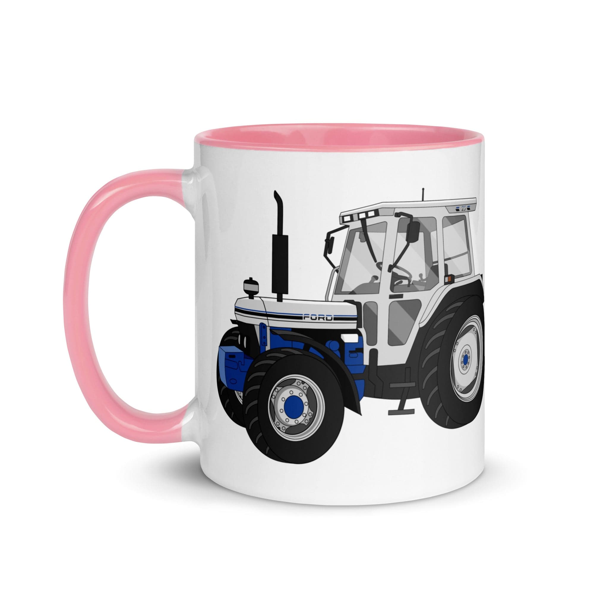 The Tractors Mugs Store Ford 7810 Jubilee Edition SilverTractor Mug with Color Inside Quality Farmers Merch