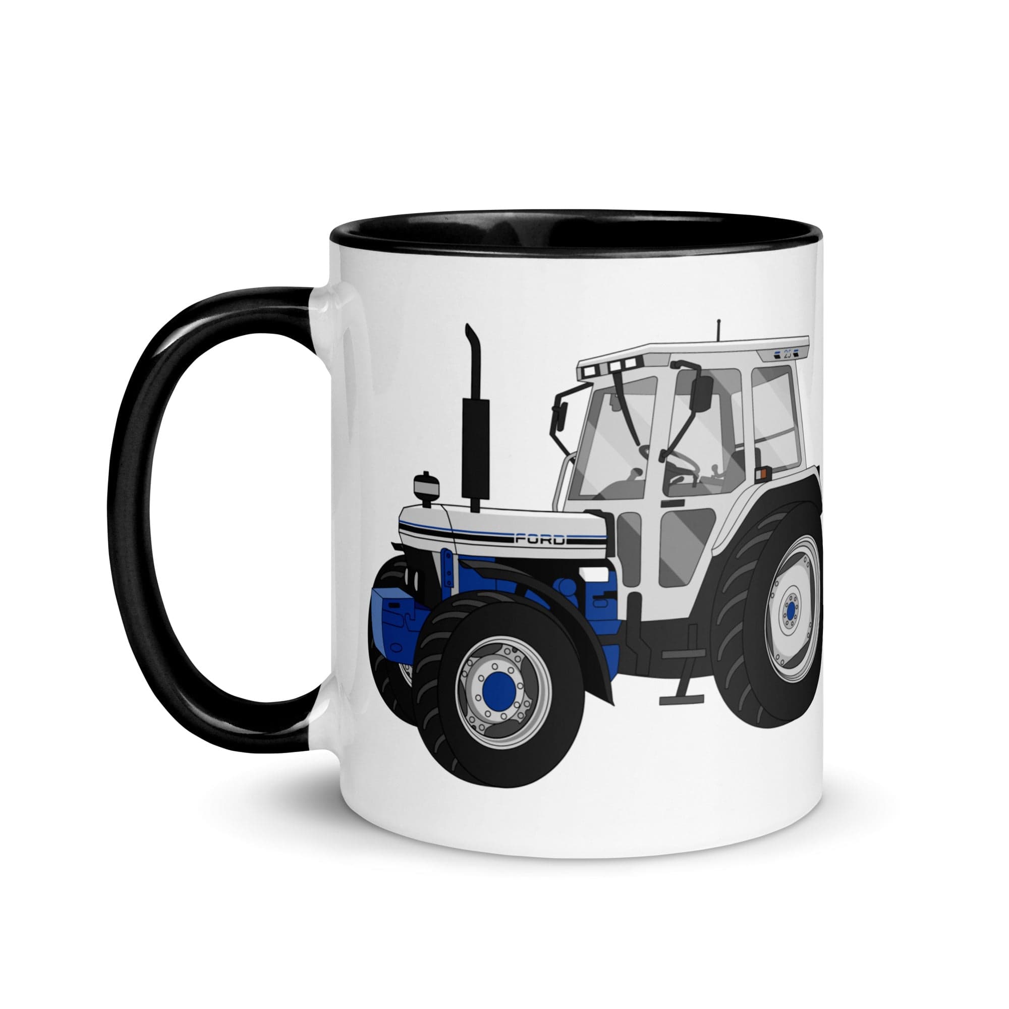 The Tractors Mugs Store Ford 7810 Jubilee Edition SilverTractor Mug with Color Inside Quality Farmers Merch