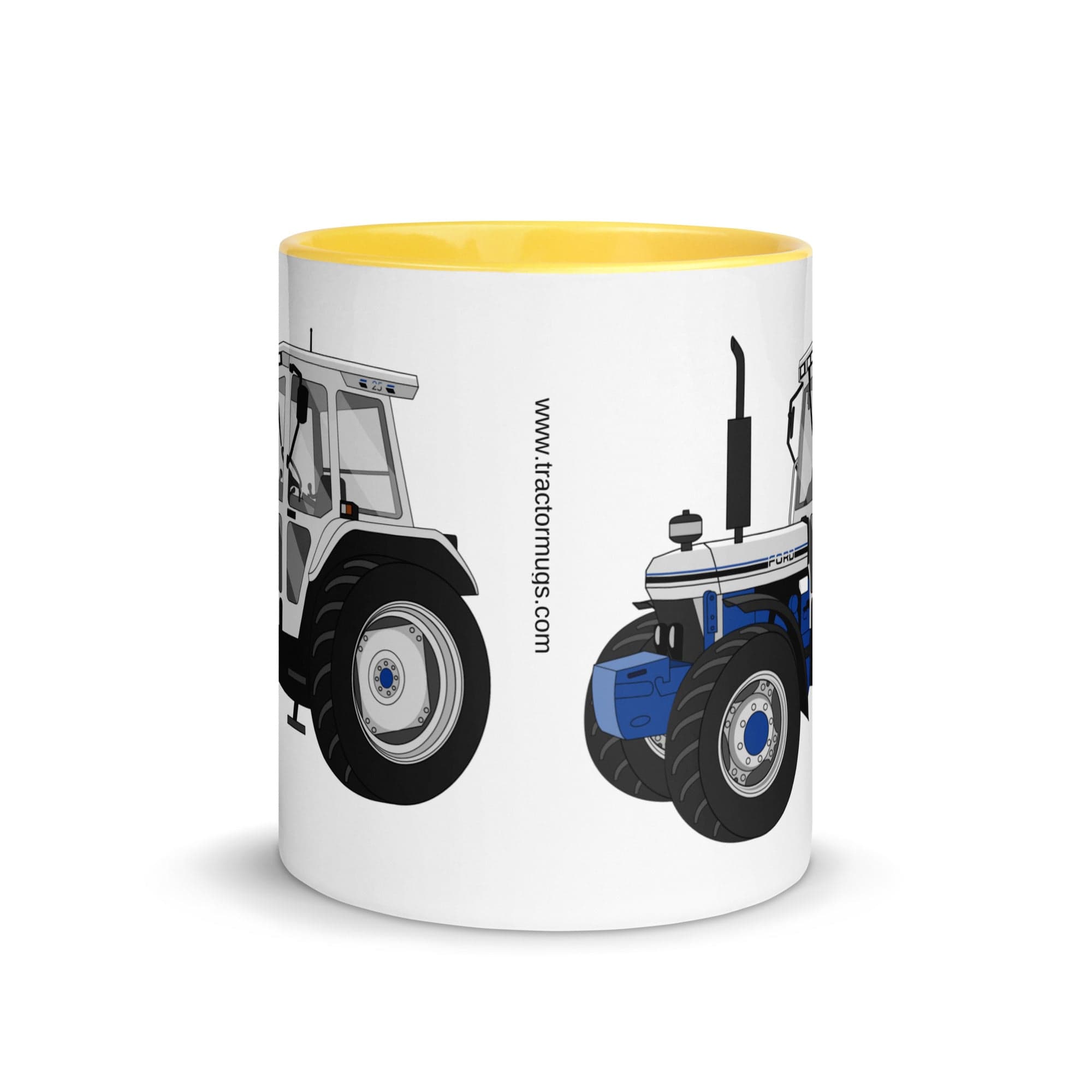 The Tractors Mugs Store Ford 7810 Jubilee Edition SilverTractor Mug with Color Inside Quality Farmers Merch