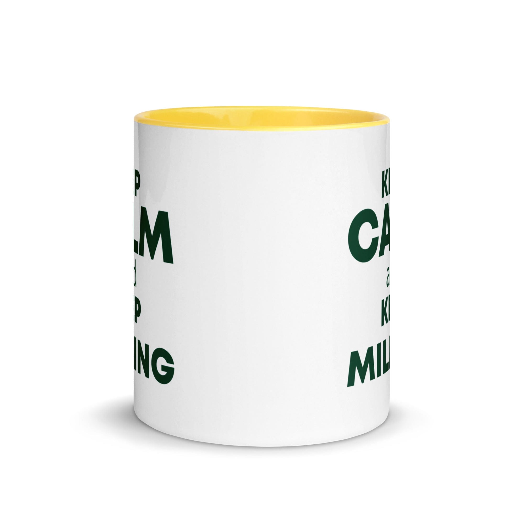 The Tractors Mugs Store KEEP CALM and KEEP MILKING Mug with Color Inside Quality Farmers Merch
