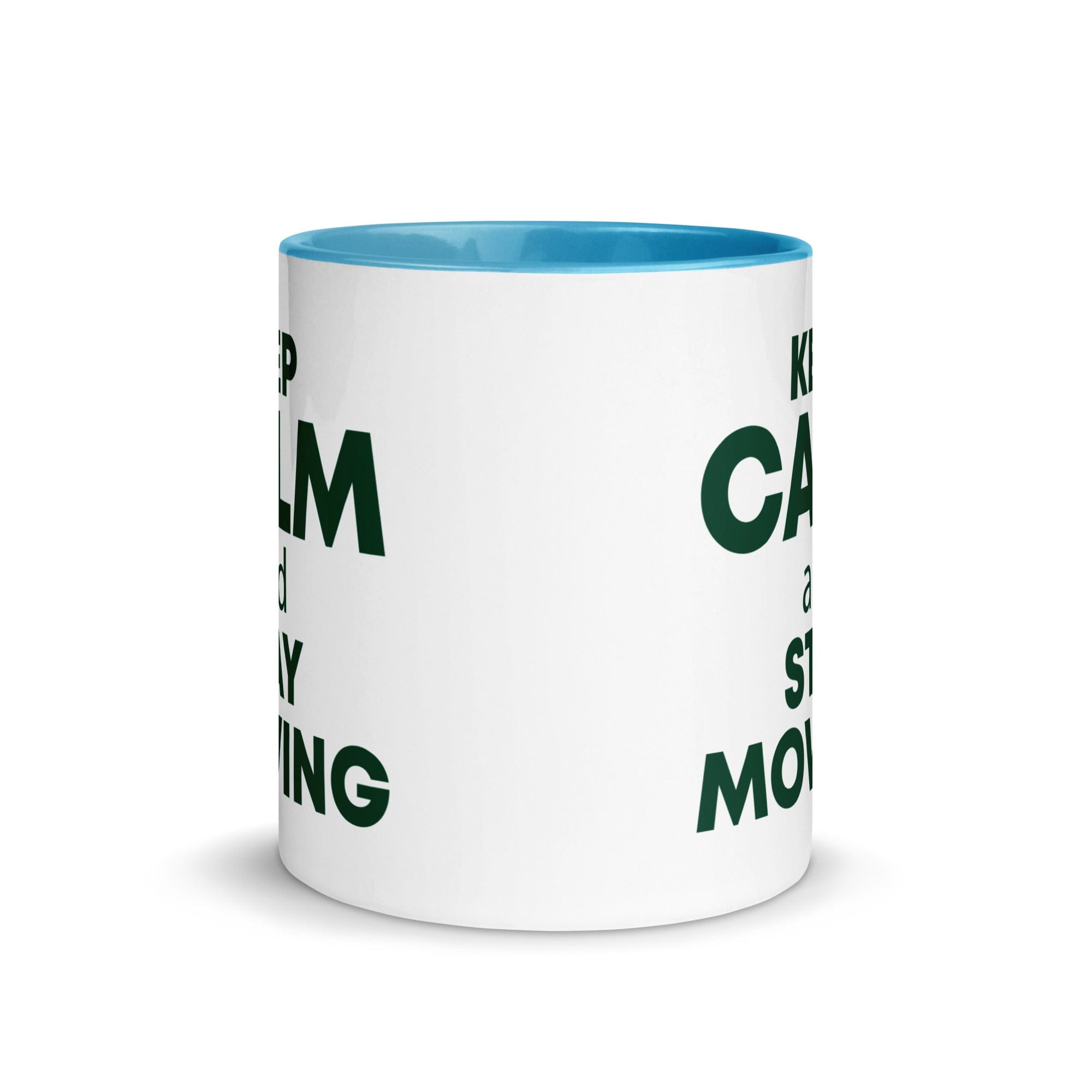 The Tractors Mugs Store KEEP CALM and STAY MOWING Mug with Color Inside Quality Farmers Merch