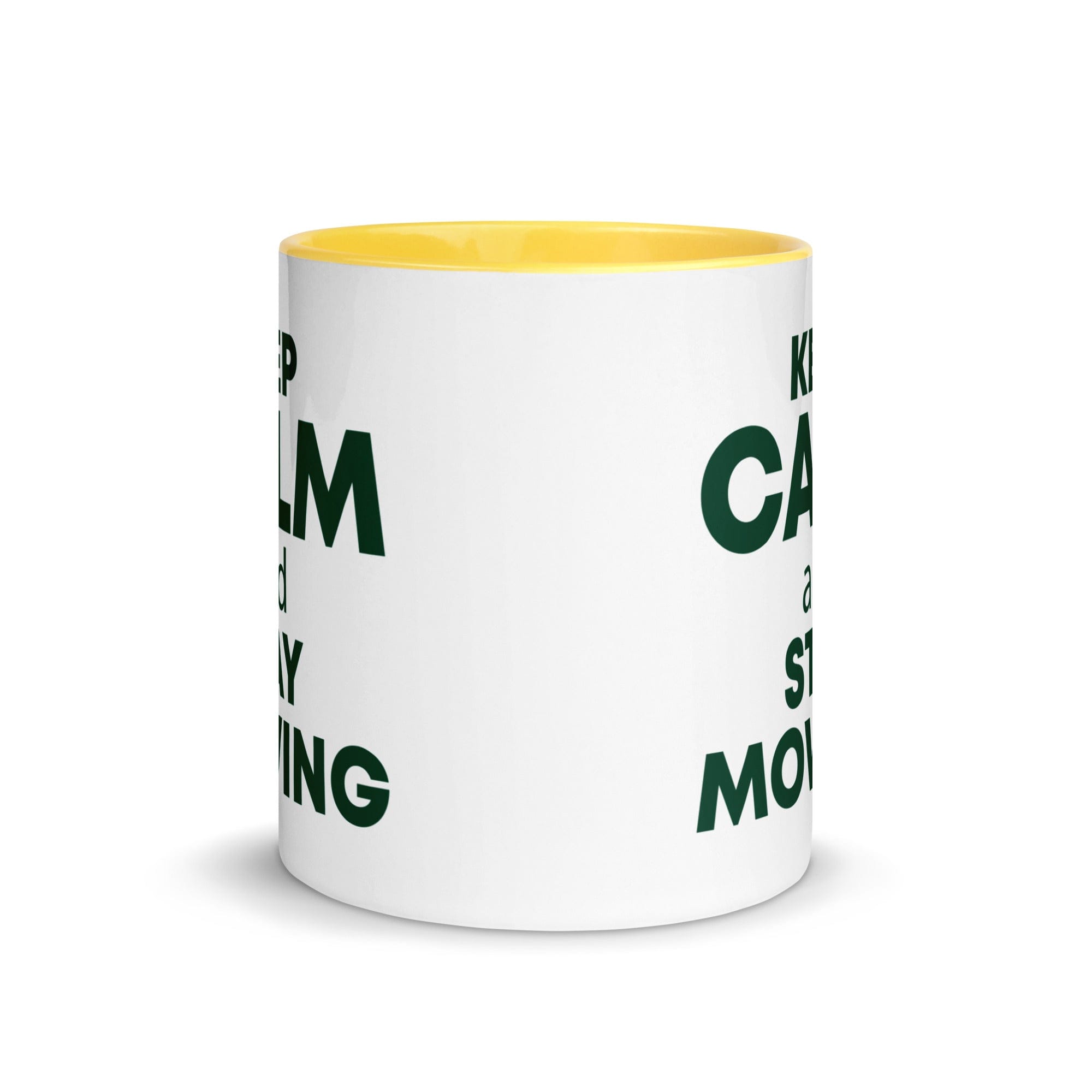 The Tractors Mugs Store KEEP CALM and STAY MOWING Mug with Color Inside Quality Farmers Merch