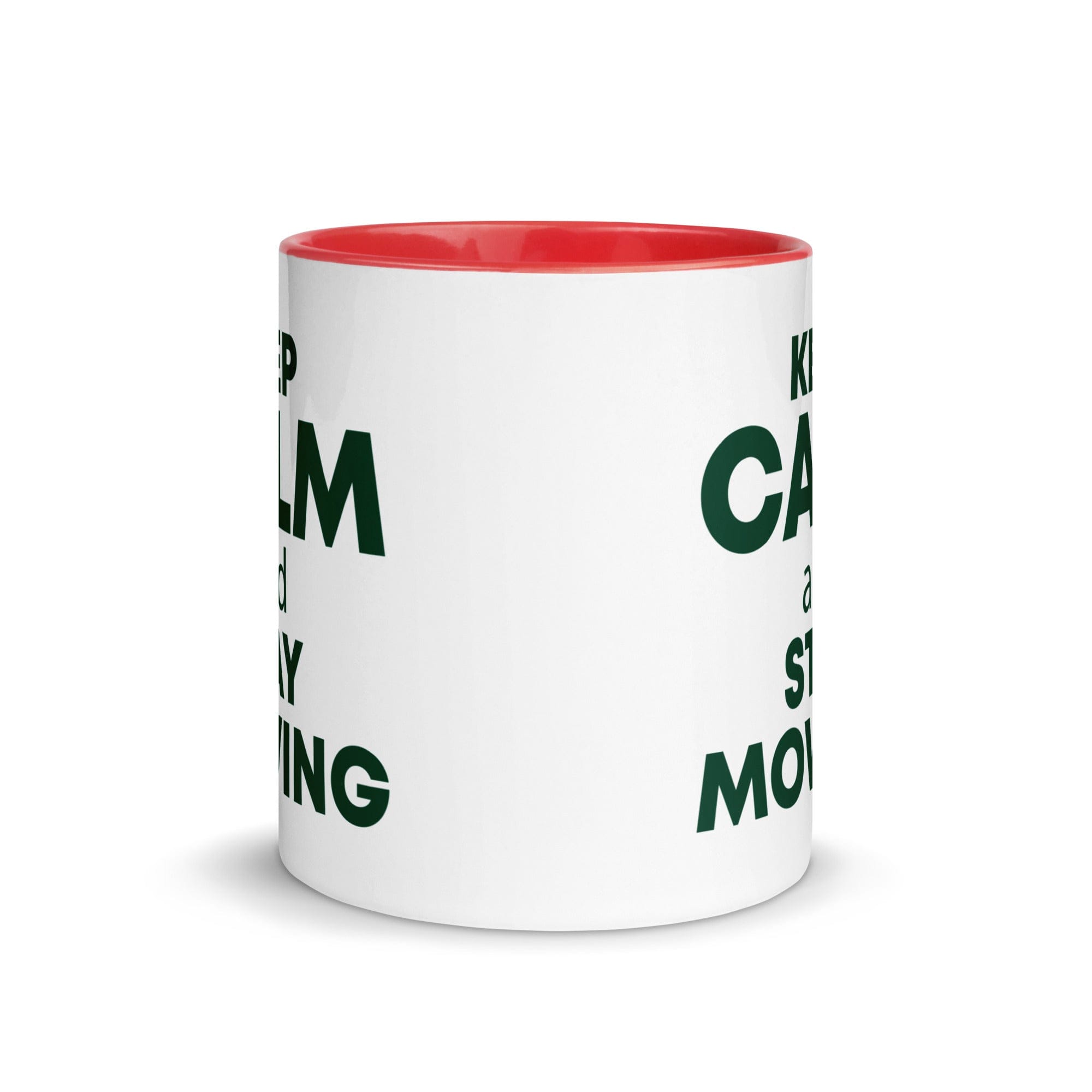 The Tractors Mugs Store KEEP CALM and STAY MOWING Mug with Color Inside Quality Farmers Merch