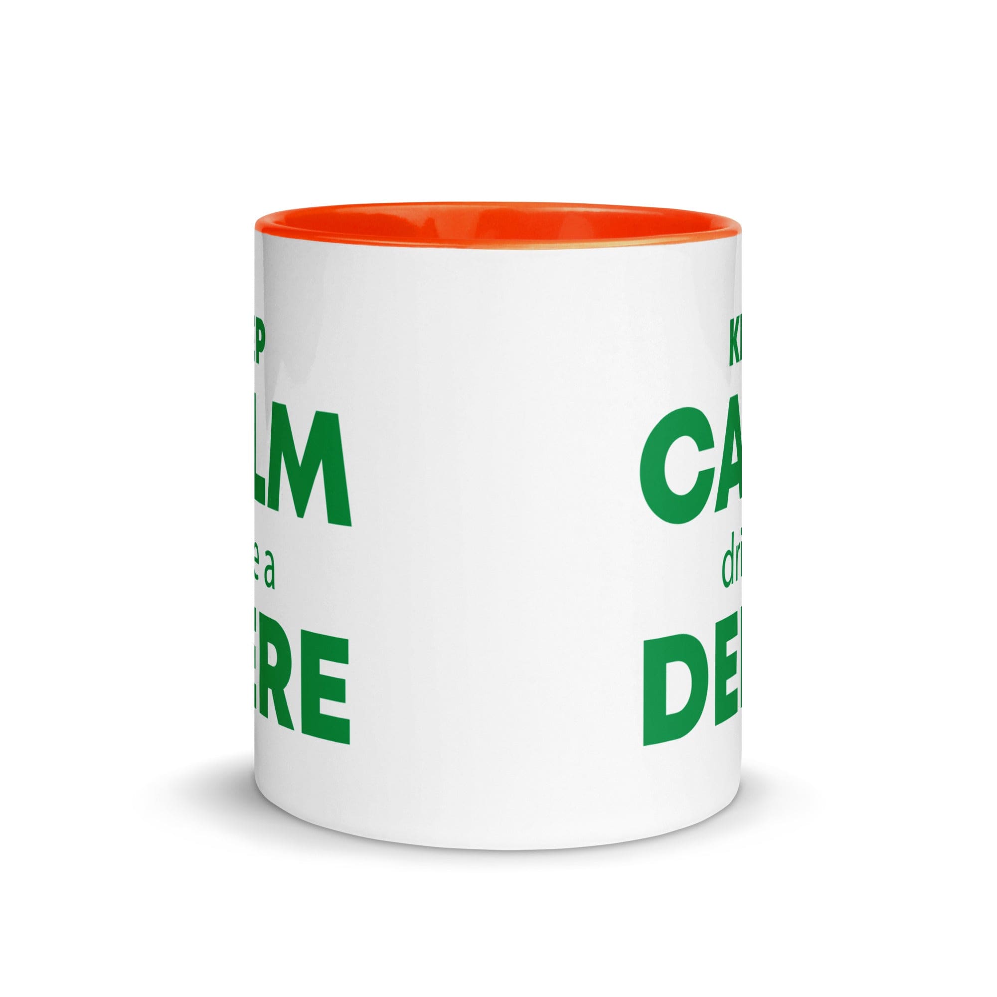 The Tractors Mugs Store KEEP CALM drive a DEERE Mug with Color Inside Quality Farmers Merch