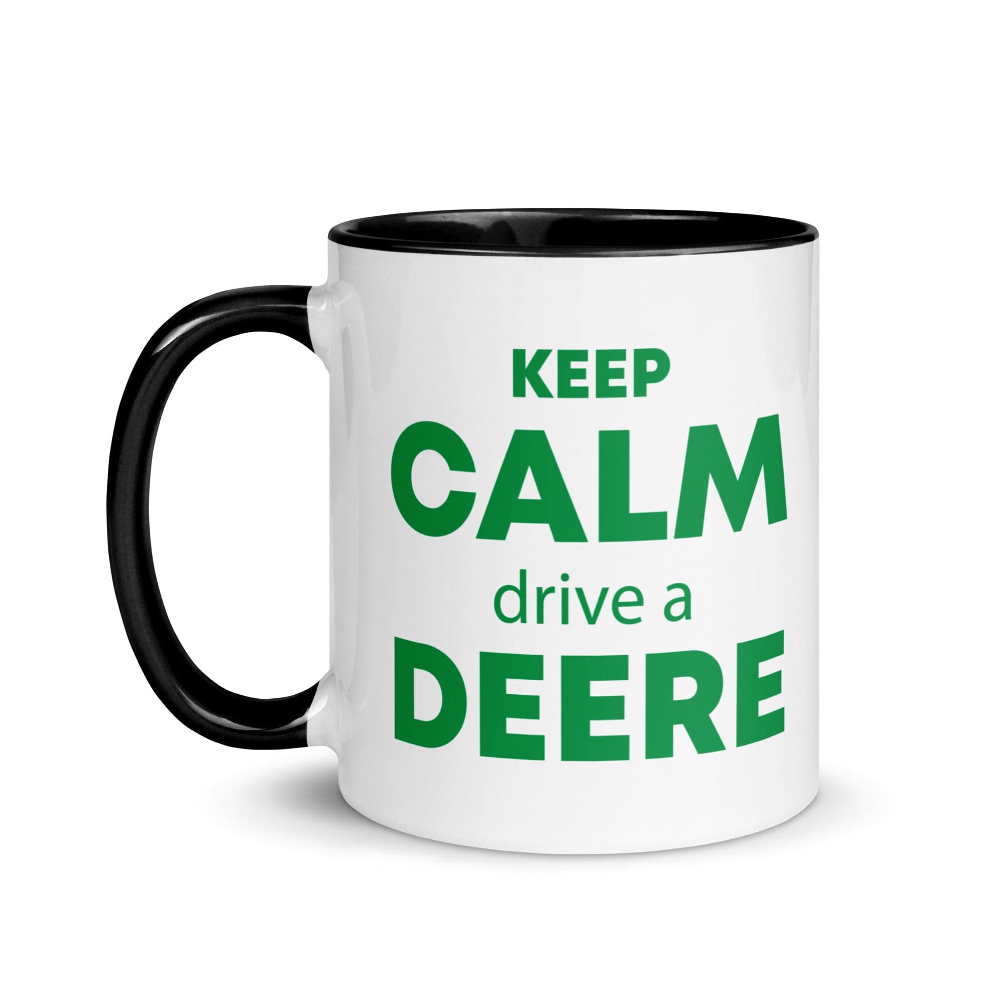 The Tractors Mugs Store KEEP CALM drive a DEERE Mug with Color Inside Quality Farmers Merch