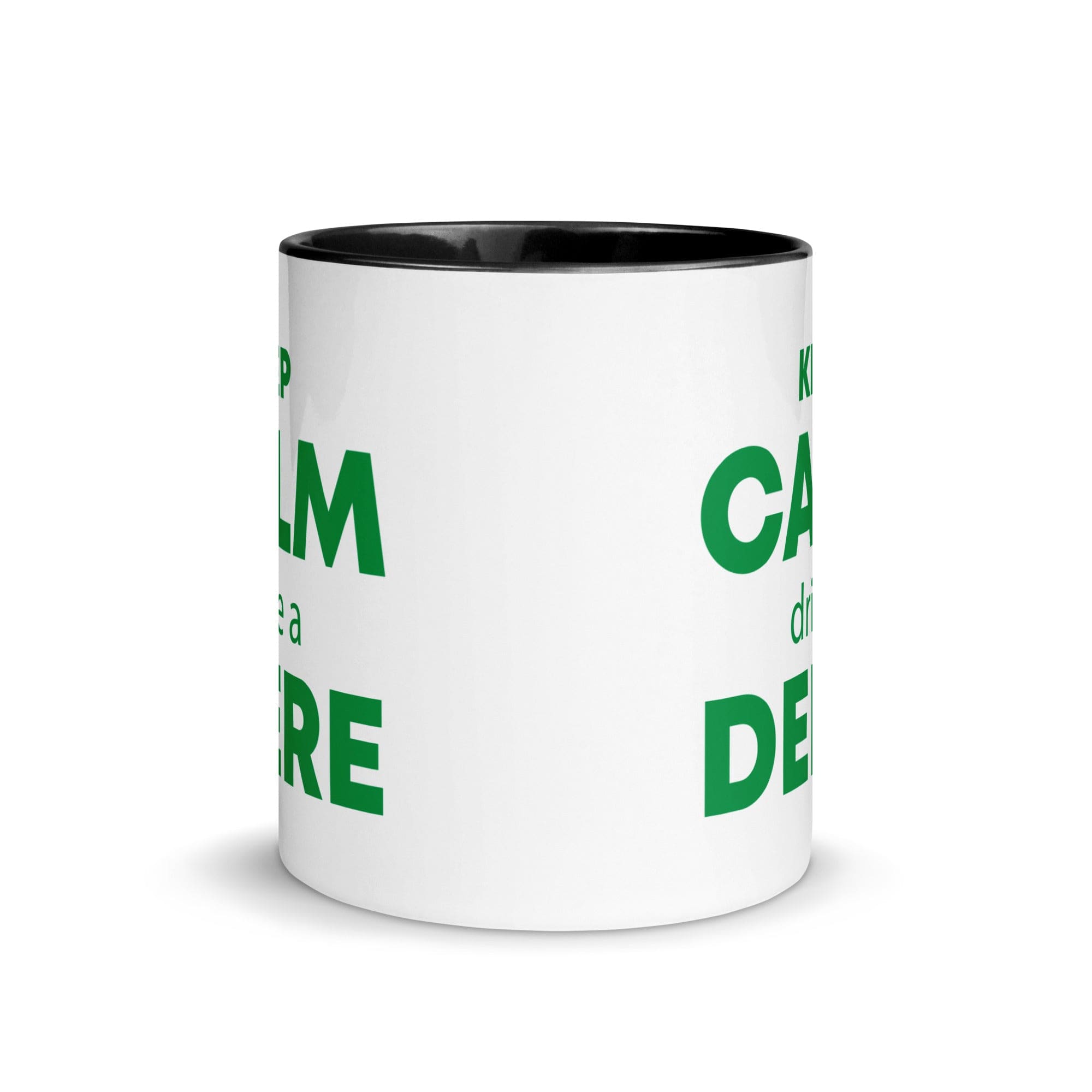 The Tractors Mugs Store KEEP CALM drive a DEERE Mug with Color Inside Quality Farmers Merch
