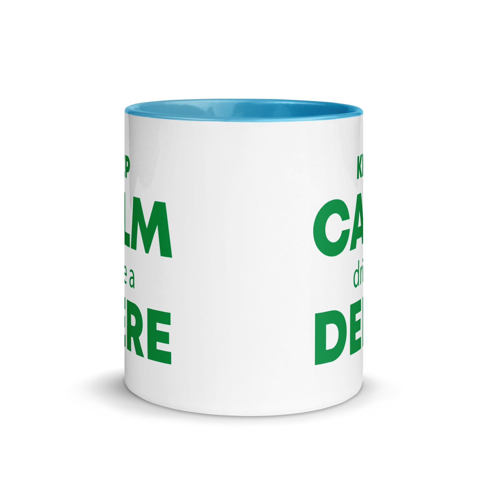 The Tractors Mugs Store KEEP CALM drive a DEERE Mug with Color Inside Quality Farmers Merch