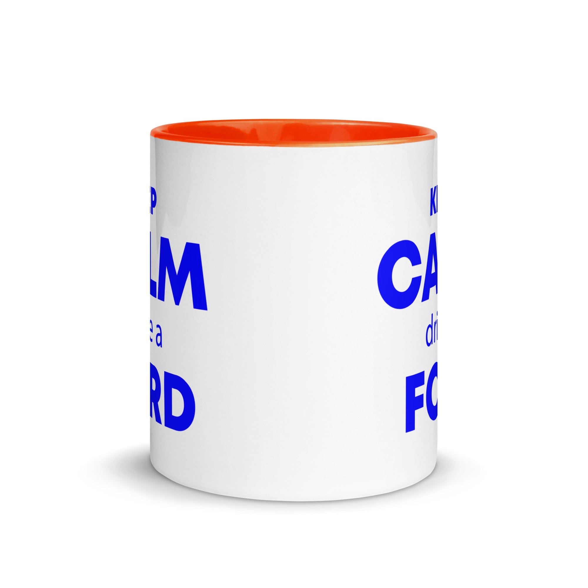 The Tractors Mugs Store KEEP CALM drive a FORD Mug with Color Inside Quality Farmers Merch
