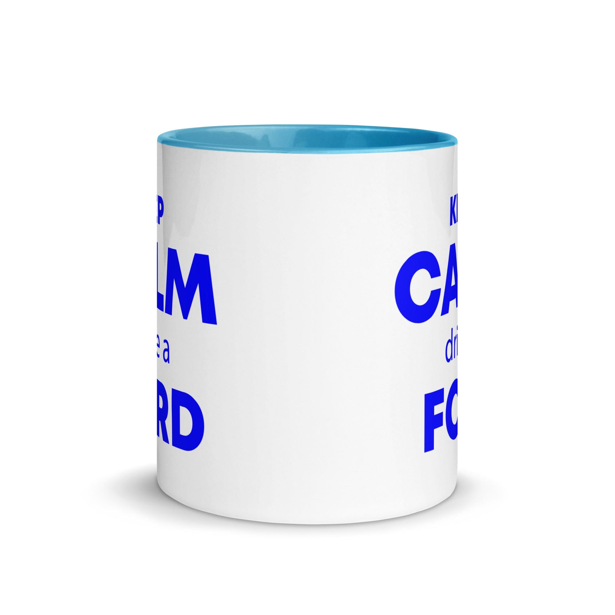 The Tractors Mugs Store KEEP CALM drive a FORD Mug with Color Inside Quality Farmers Merch