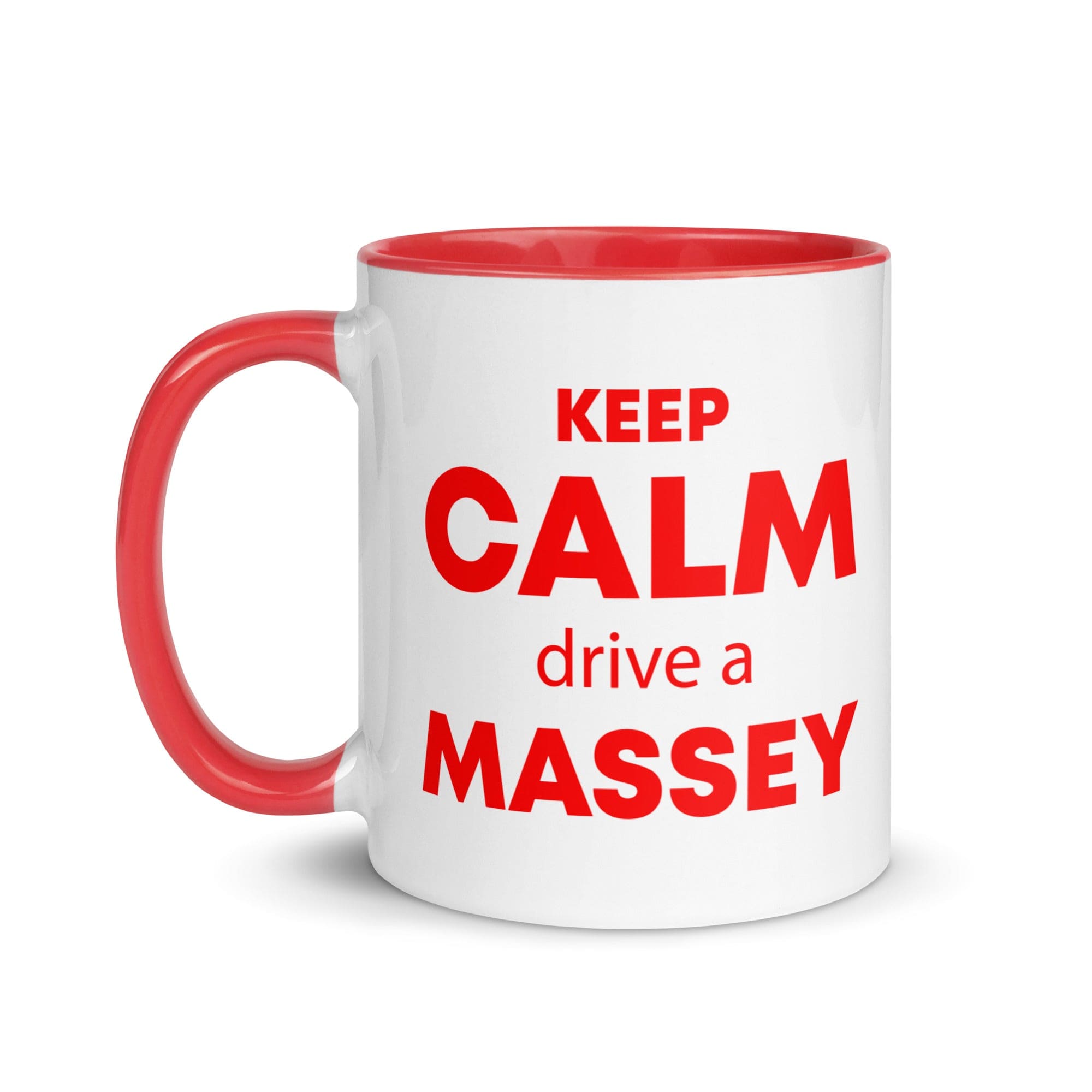 The Tractors Mugs Store KEEP CALM drive a MASSEY Mug with Color Inside Quality Farmers Merch