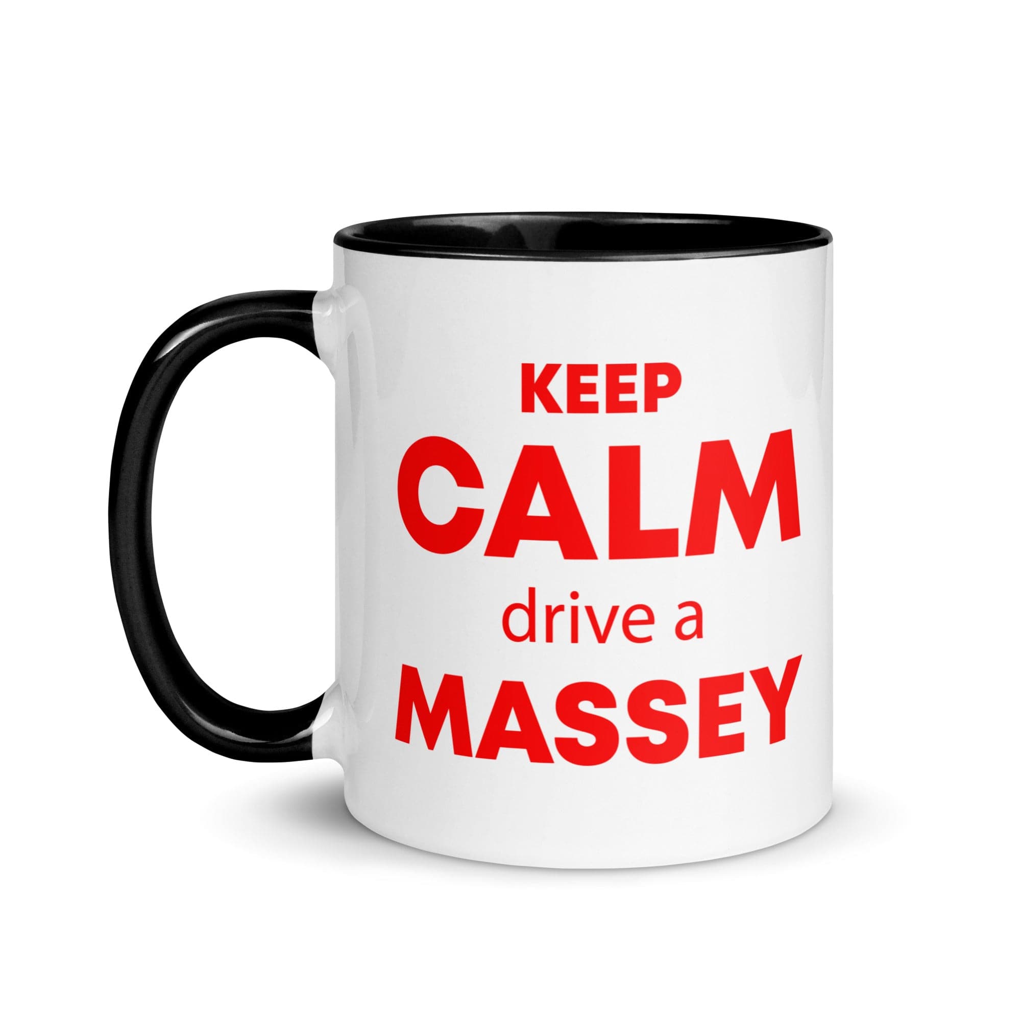 The Tractors Mugs Store KEEP CALM drive a MASSEY Mug with Color Inside Quality Farmers Merch