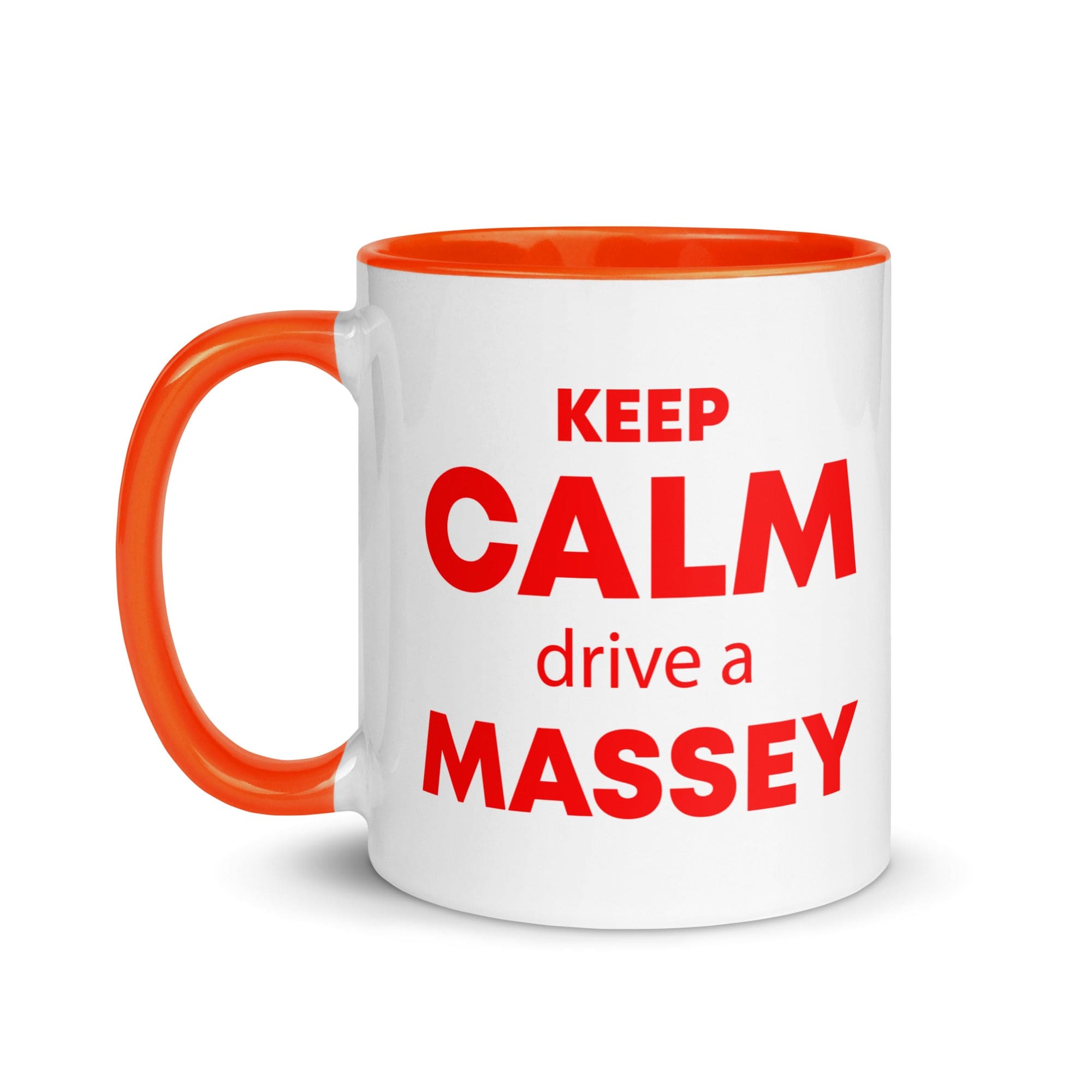 The Tractors Mugs Store KEEP CALM drive a MASSEY Mug with Color Inside Quality Farmers Merch