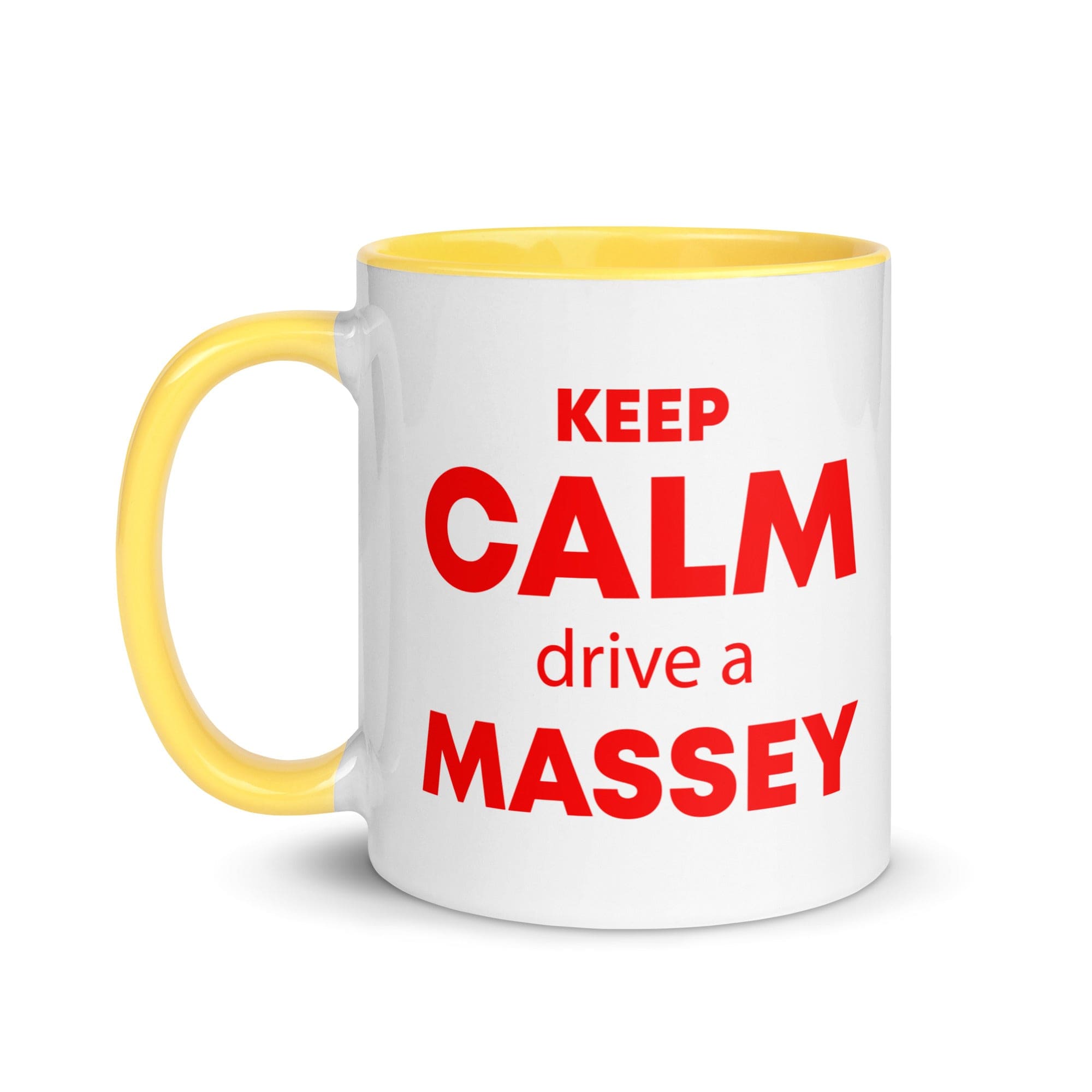 The Tractors Mugs Store KEEP CALM drive a MASSEY Mug with Color Inside Quality Farmers Merch