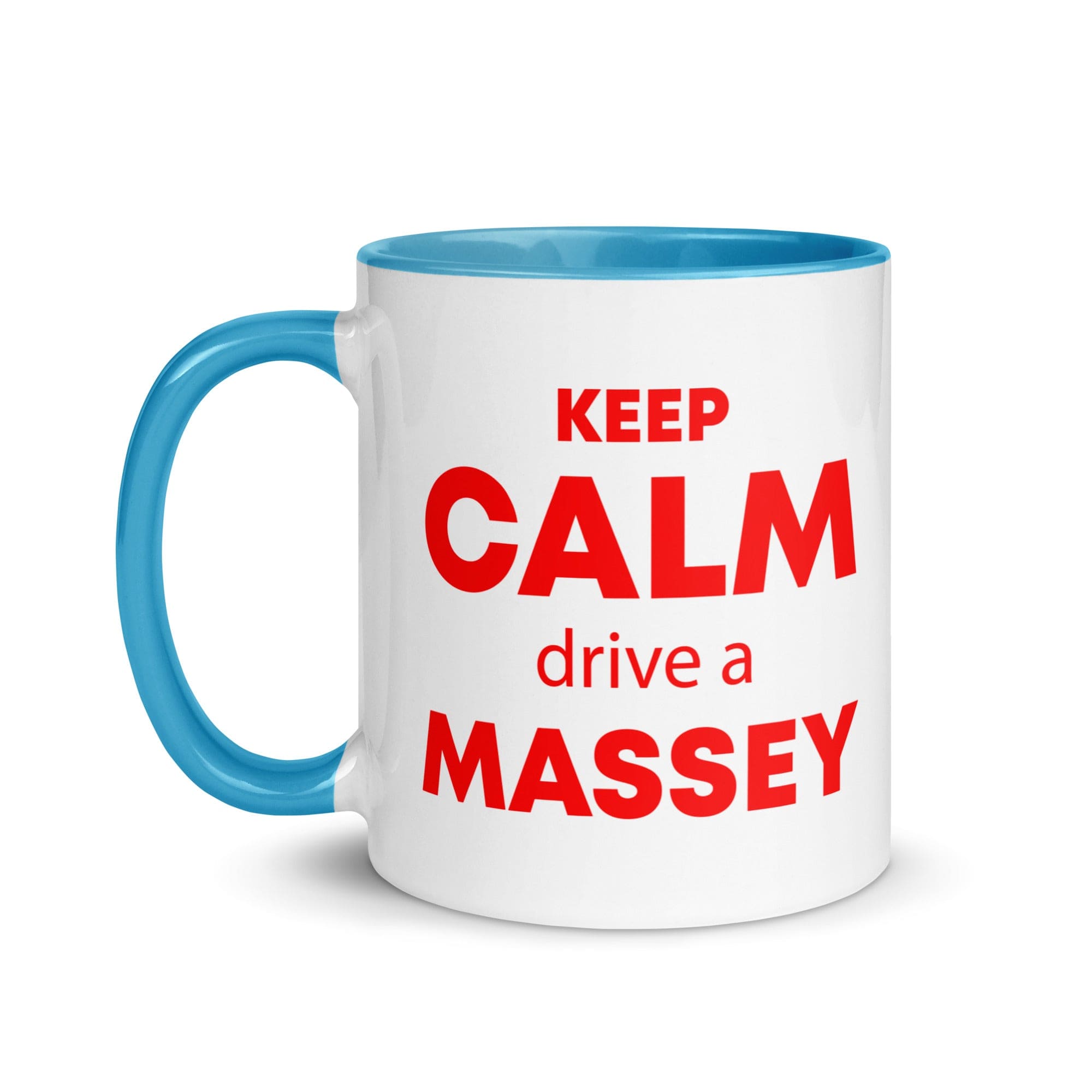 The Tractors Mugs Store KEEP CALM drive a MASSEY Mug with Color Inside Quality Farmers Merch