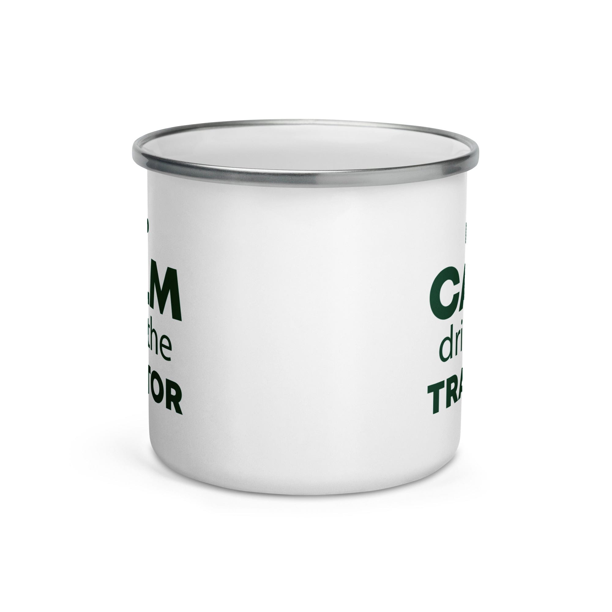 The Tractors Mugs Store KEEP CALM drive the TRACTOR Enamel Mug Quality Farmers Merch