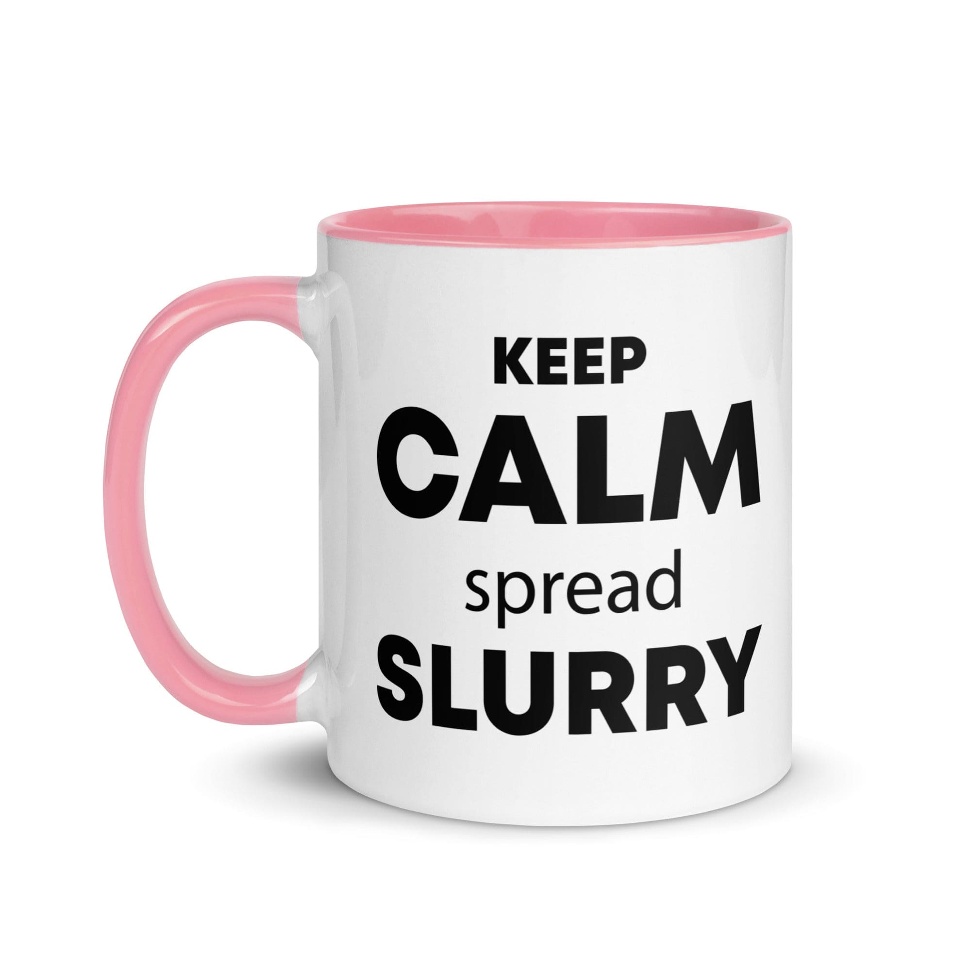 The Tractors Mugs Store KEEP CALM spread SLURRY Mug with Color Inside Quality Farmers Merch