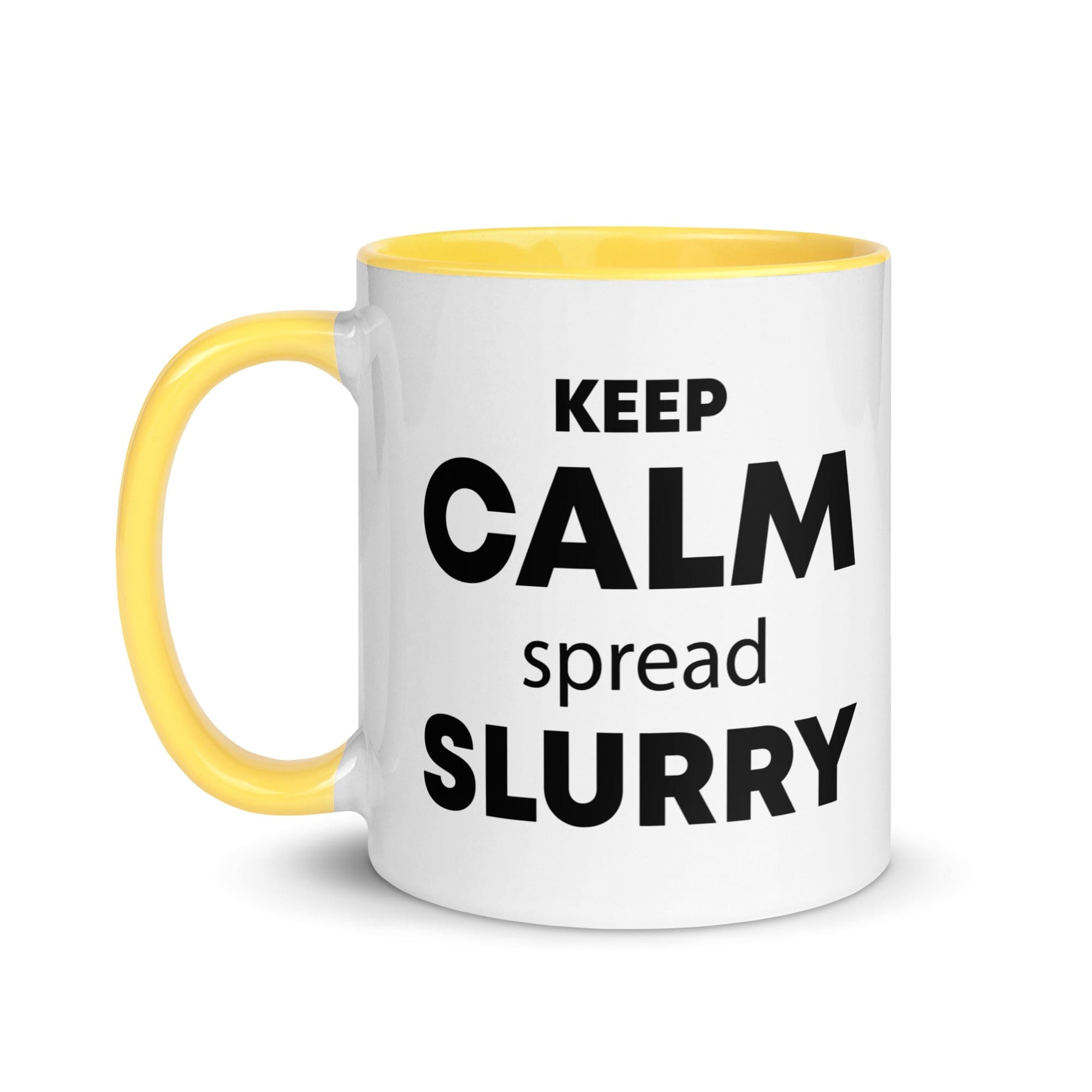 The Tractors Mugs Store KEEP CALM spread SLURRY Mug with Color Inside Quality Farmers Merch