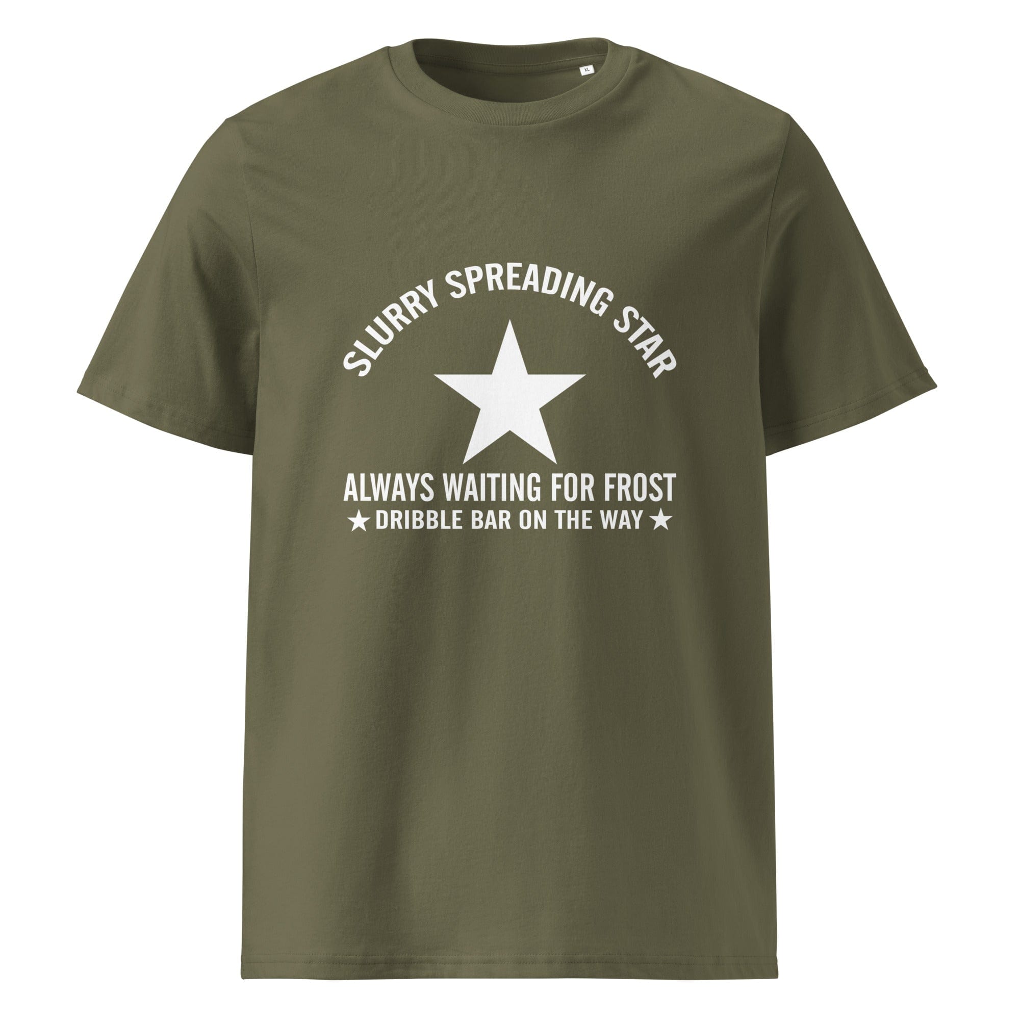The Tractors Mugs Store Khaki / S Slurry Speading Star Unisex organic cotton t-shirt Quality Farmers Merch