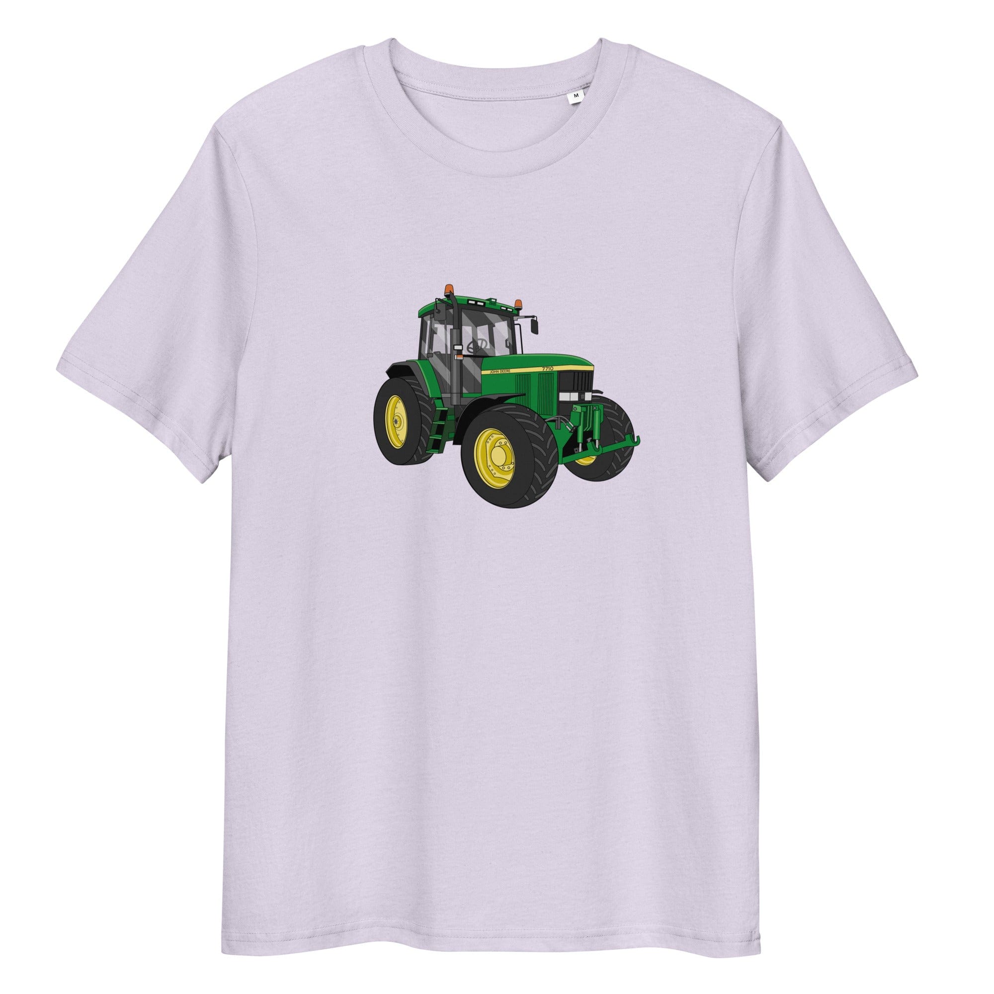 The Tractors Mugs Store Lavender / S John Deere 7710 Unisex organic cotton t-shirt Quality Farmers Merch