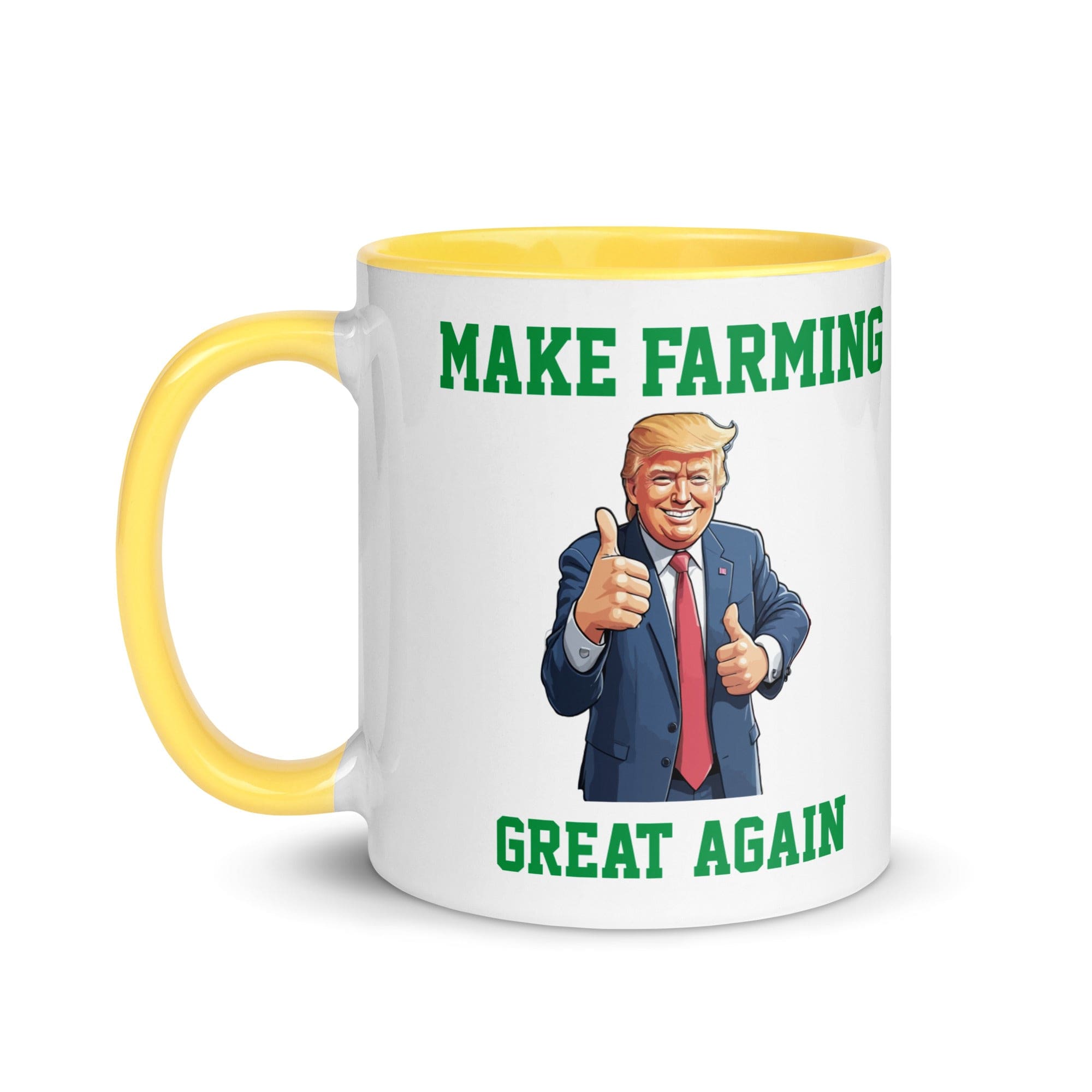 The Tractors Mugs Store Make Farming Great Again Mug with Color Inside Quality Farmers Merch
