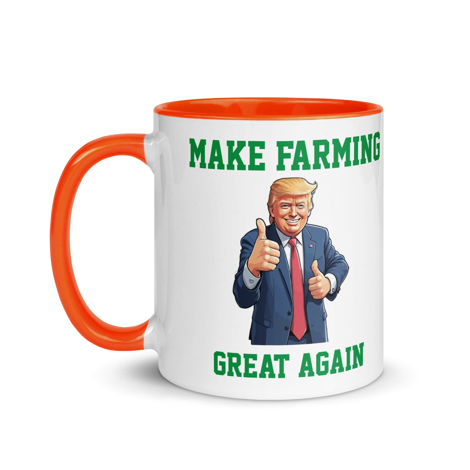The Tractors Mugs Store Make Farming Great Again Mug with Color Inside Quality Farmers Merch