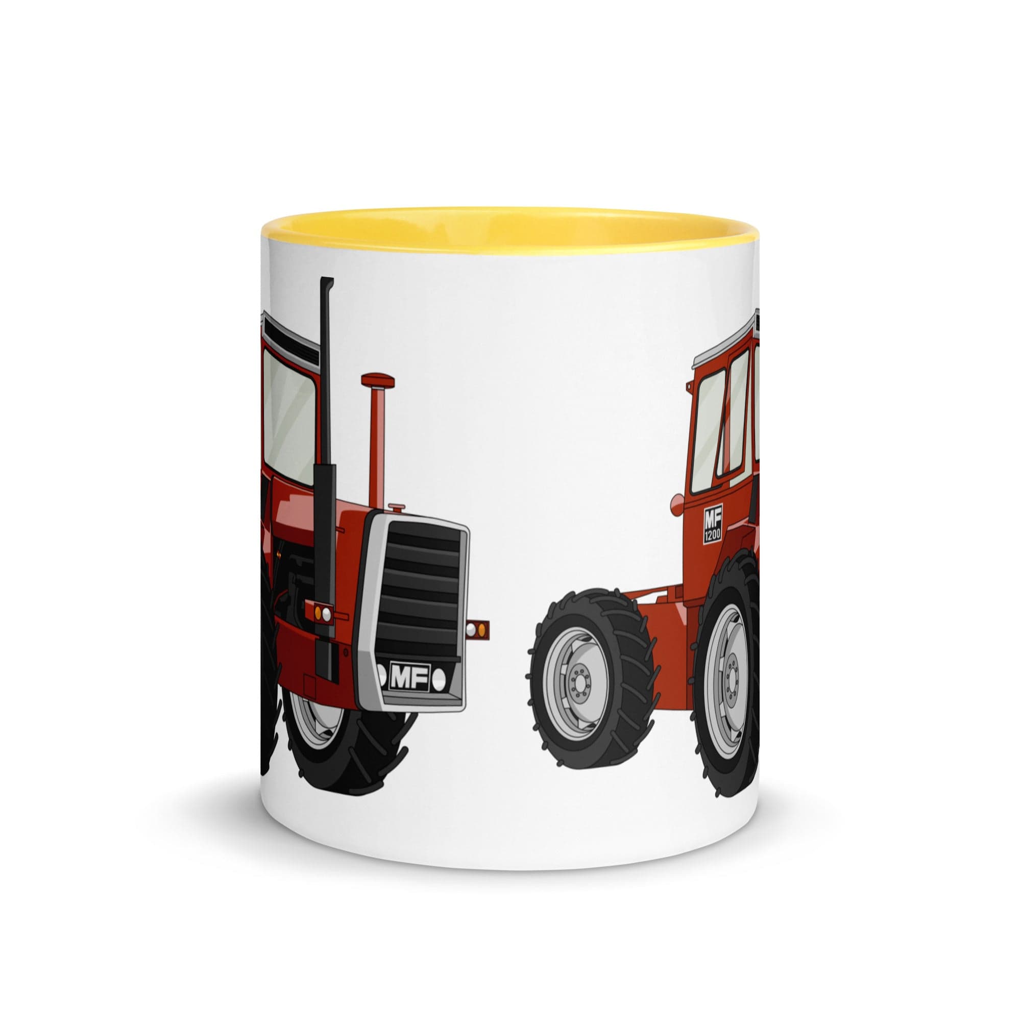 The Tractors Mugs Store Massey Ferguson 1200 Mug with Color Inside Quality Farmers Merch