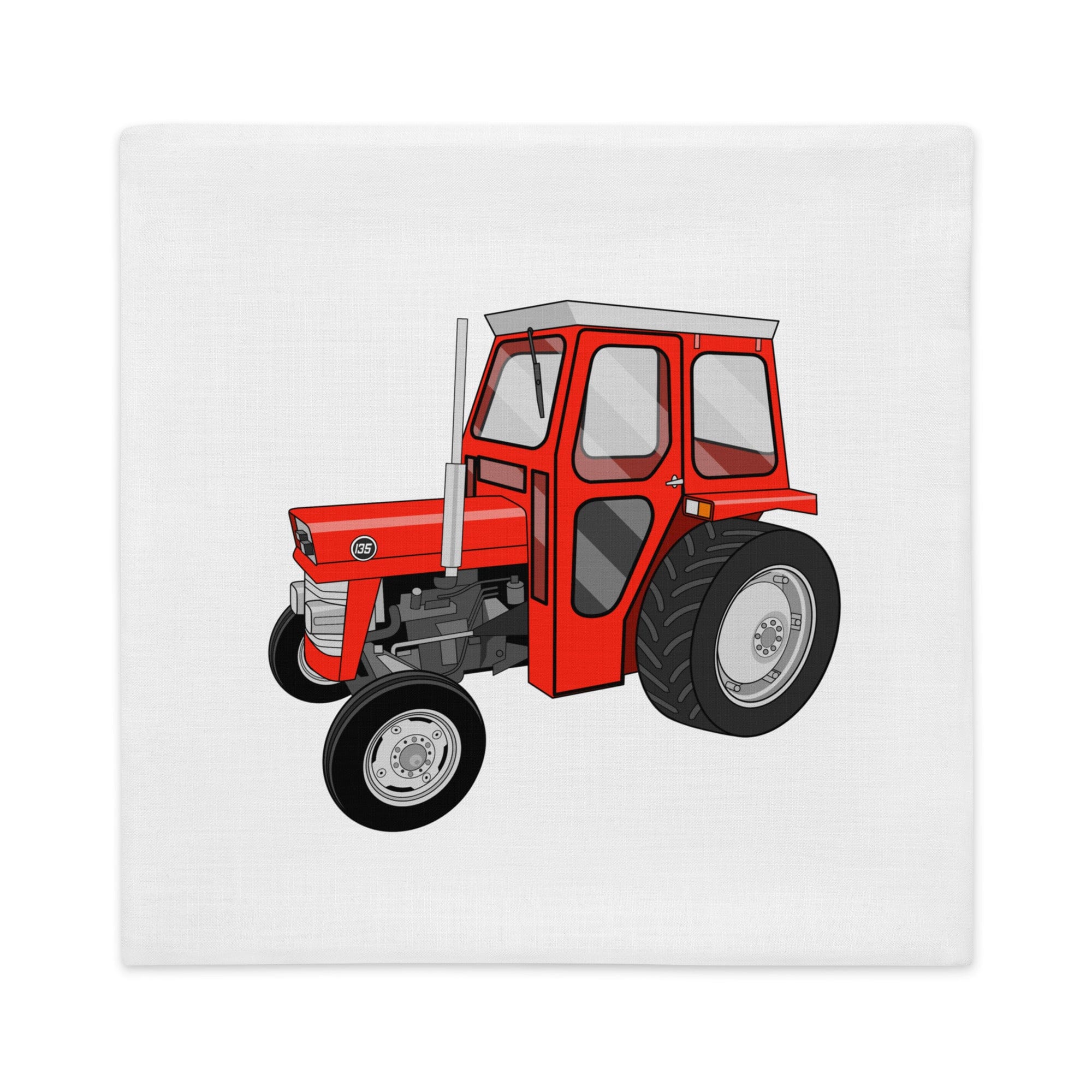 The Tractors Mugs Store Massey Ferguson 135 with cab | Premium Pillow Case Quality Farmers Merch