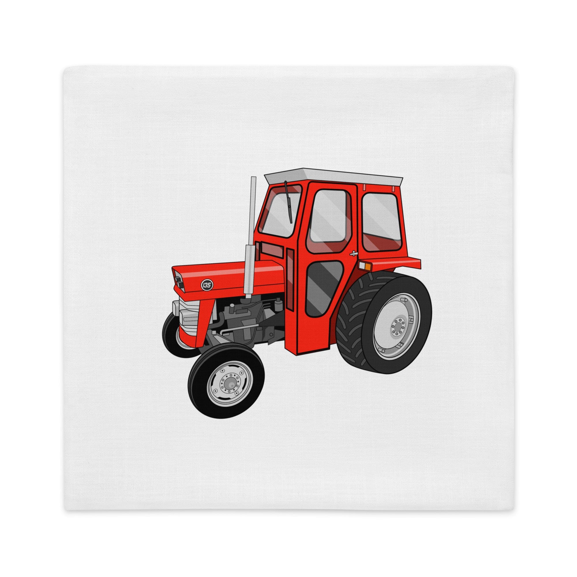 The Tractors Mugs Store Massey Ferguson 135 with cab | Premium Pillow Case Quality Farmers Merch