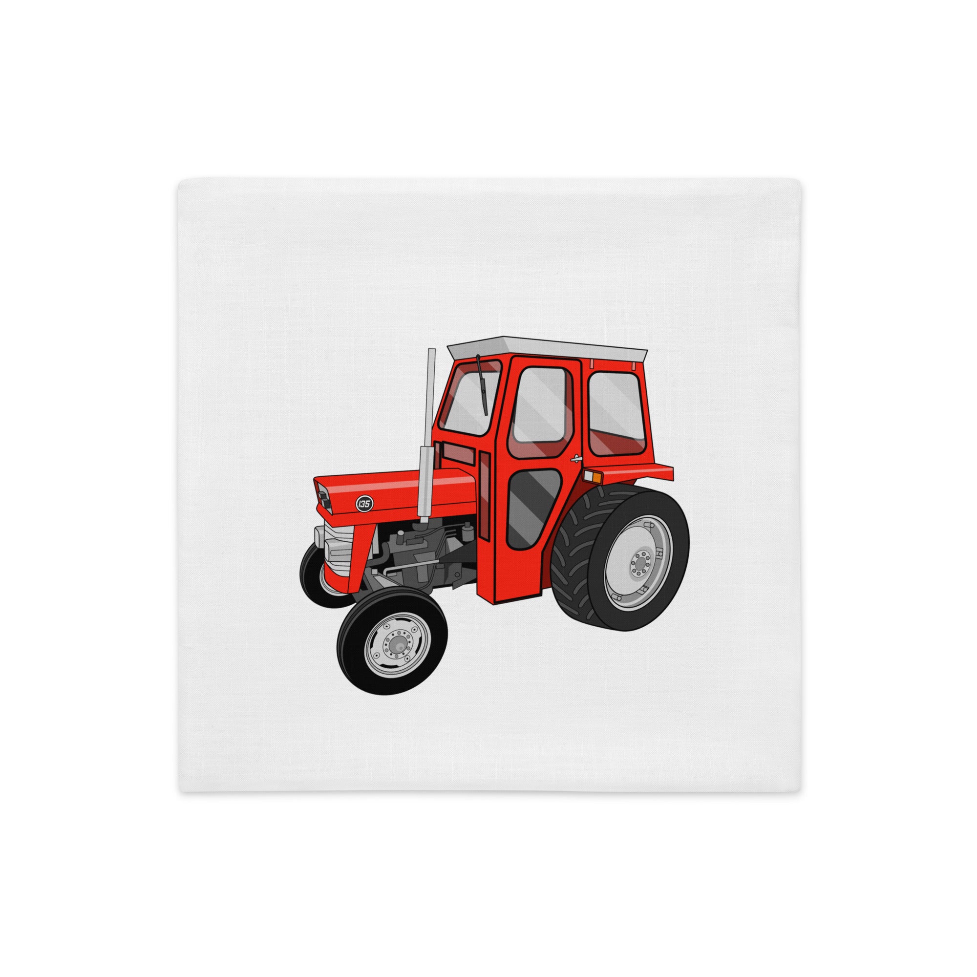 The Tractors Mugs Store Massey Ferguson 135 with cab | Premium Pillow Case Quality Farmers Merch