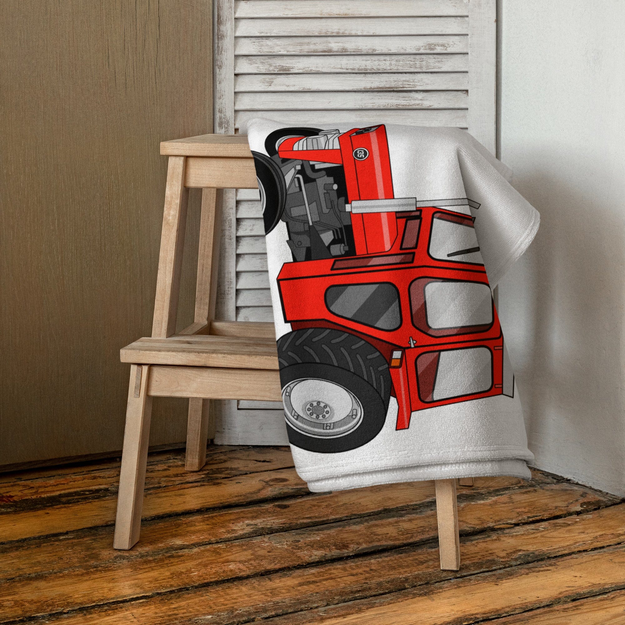 The Tractors Mugs Store Massey Ferguson 135 with cab | Towel Quality Farmers Merch