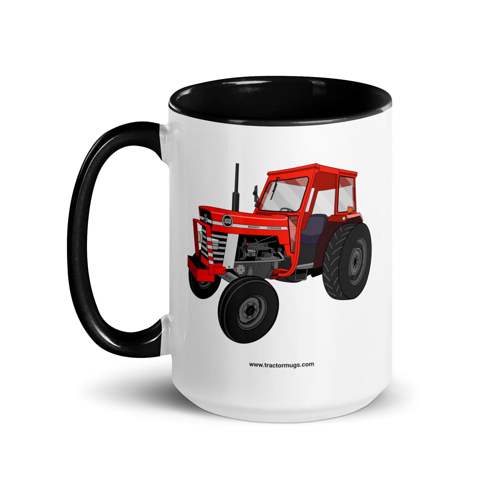The Tractors Mugs Store Massey Ferguson 168 | Mug with Color Inside Quality Farmers Merch