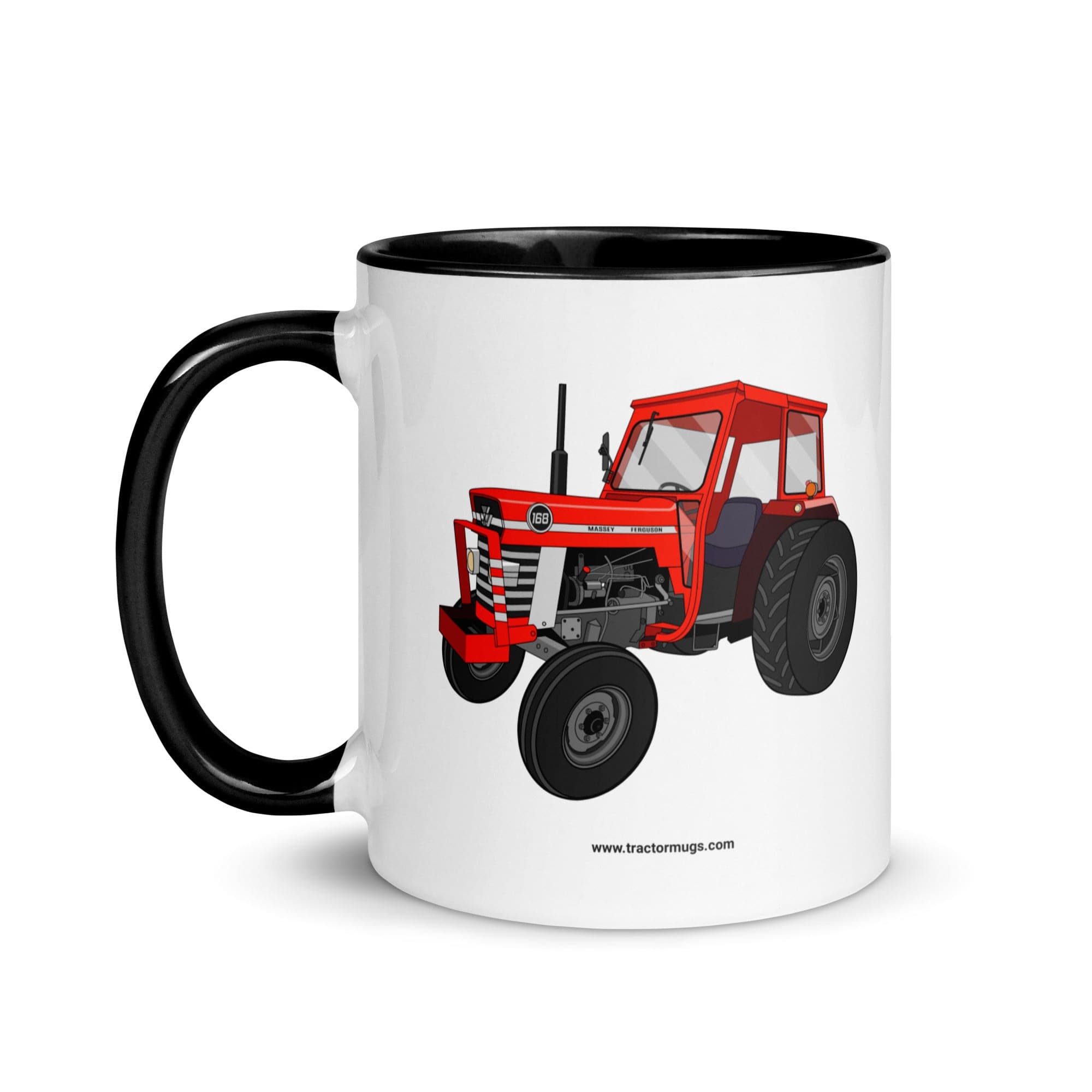 The Tractors Mugs Store Massey Ferguson 168 | Mug with Color Inside Quality Farmers Merch