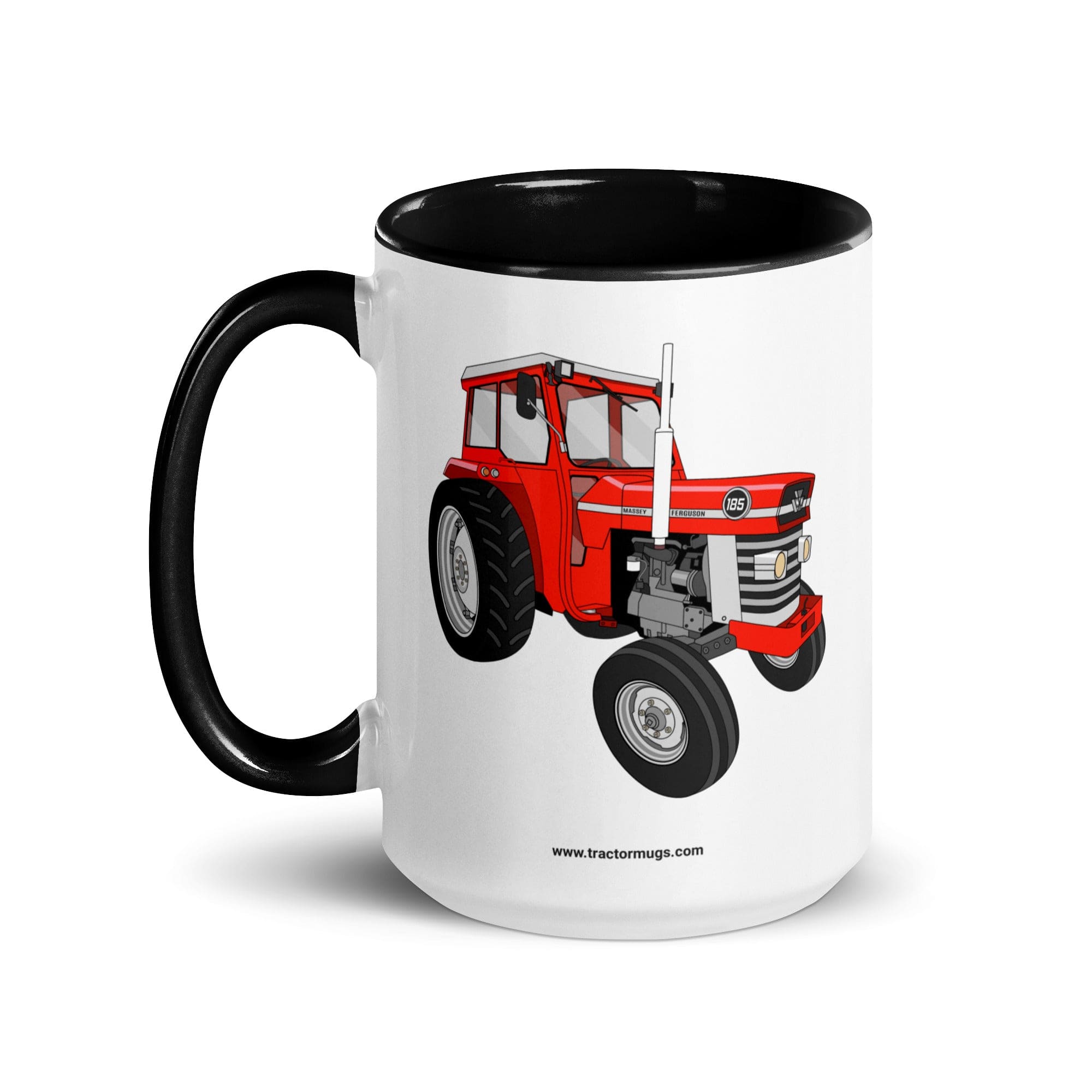 The Tractors Mugs Store Massey Ferguson 185 | Mug with Color Inside Quality Farmers Merch
