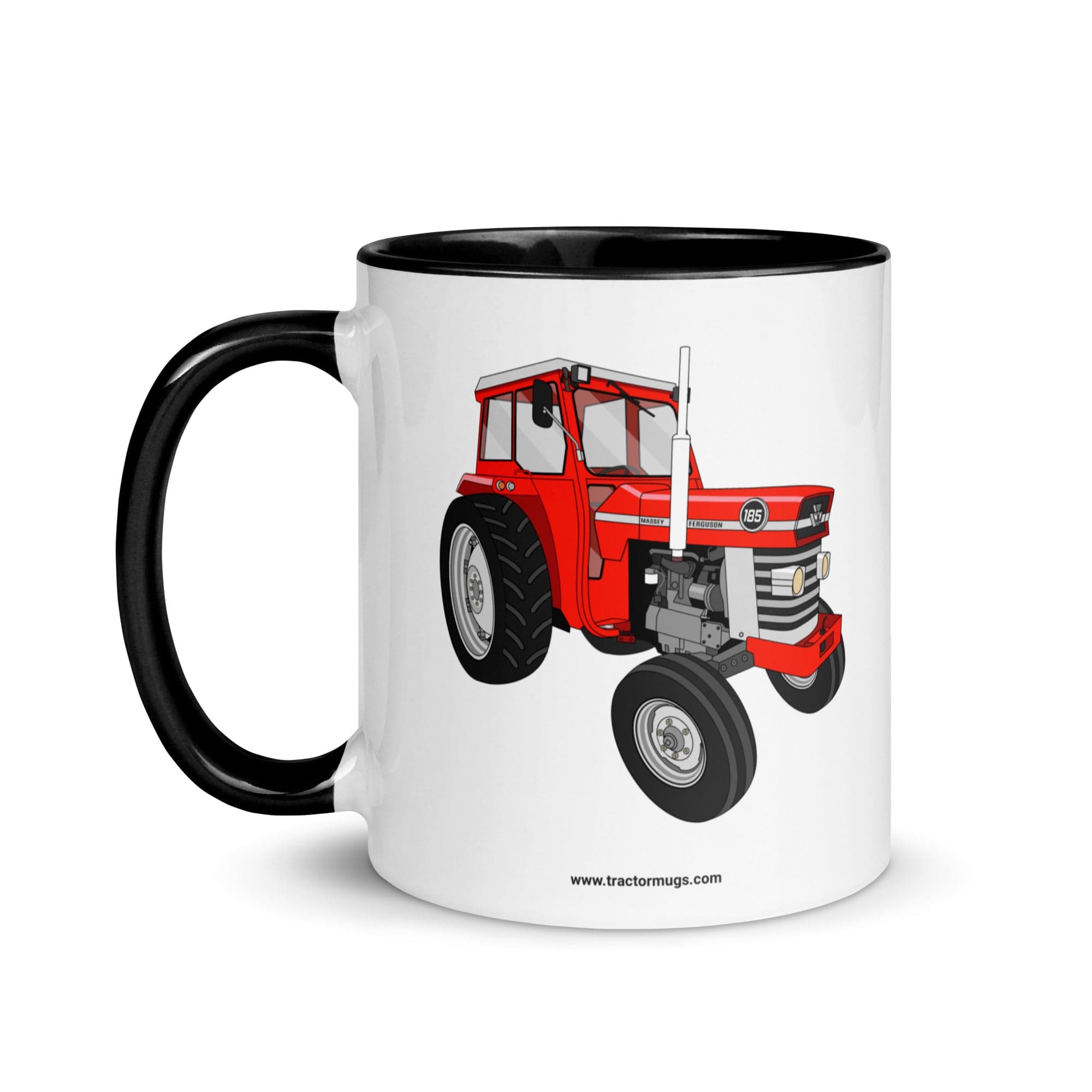The Tractors Mugs Store Massey Ferguson 185 | Mug with Color Inside Quality Farmers Merch