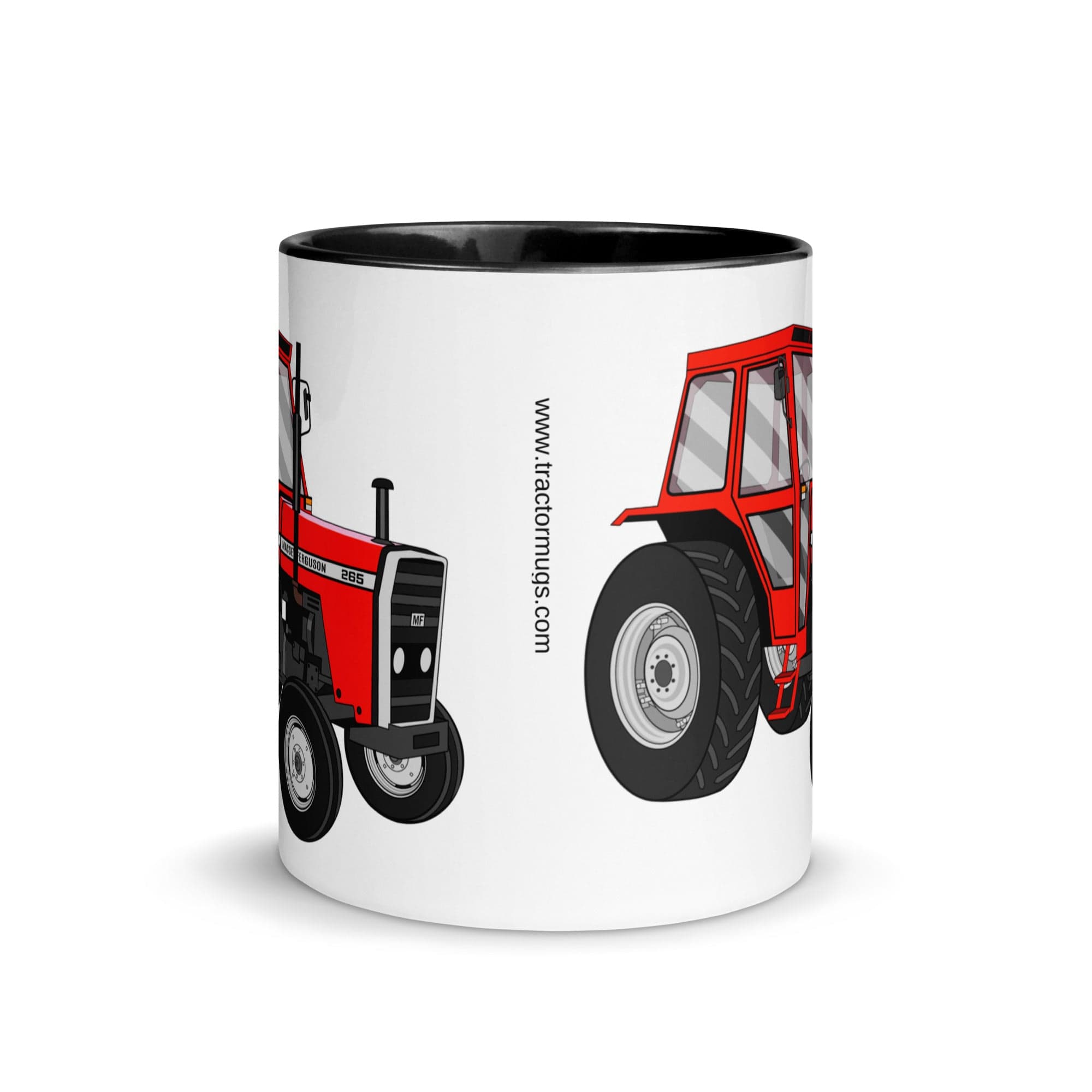 The Tractors Mugs Store Massey Ferguson 265 Mug with Color Inside Quality Farmers Merch