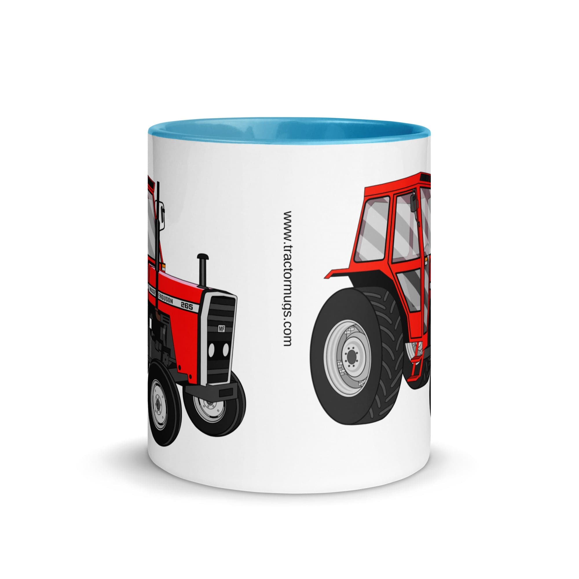 The Tractors Mugs Store Massey Ferguson 265 Mug with Color Inside Quality Farmers Merch