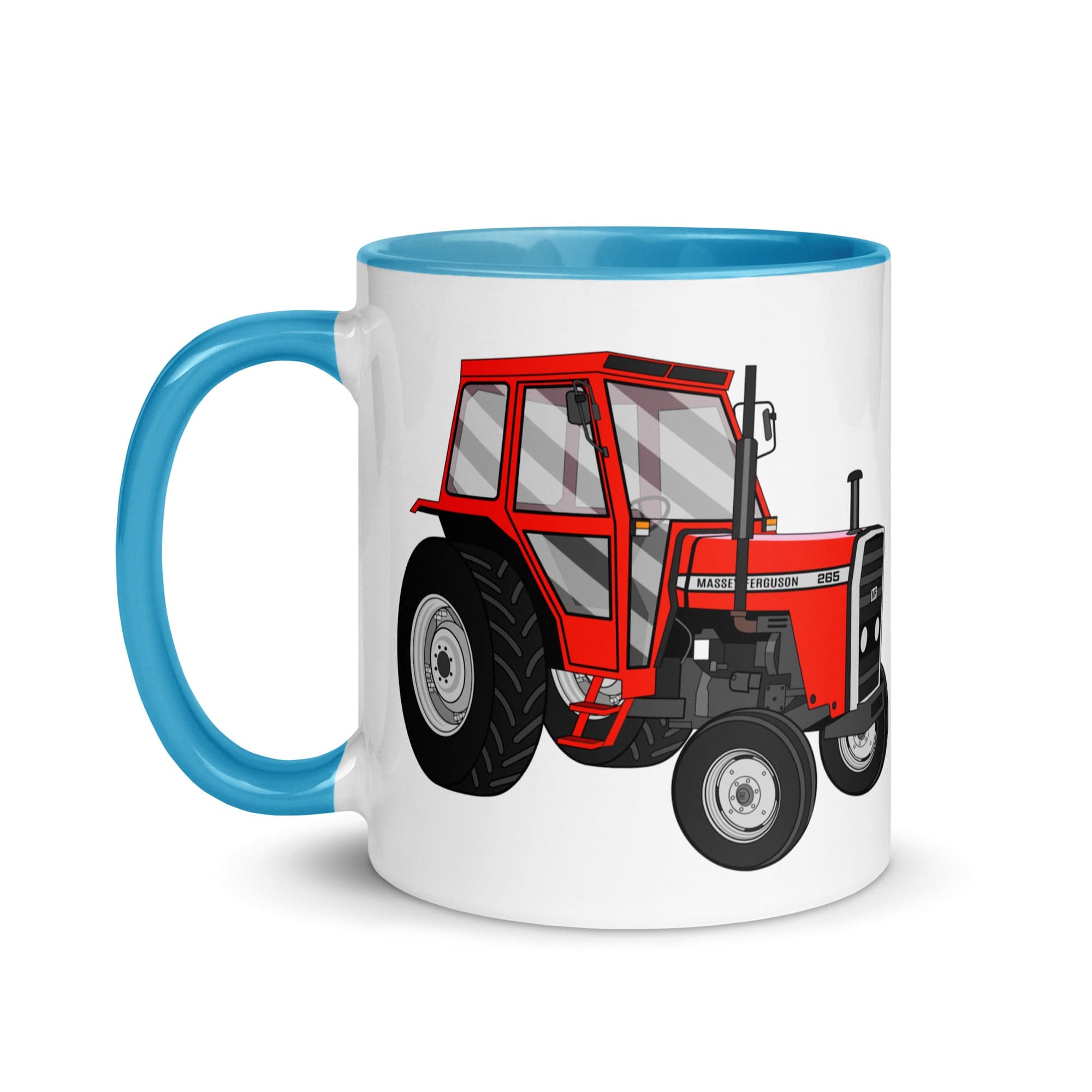 The Tractors Mugs Store Massey Ferguson 265 Mug with Color Inside Quality Farmers Merch
