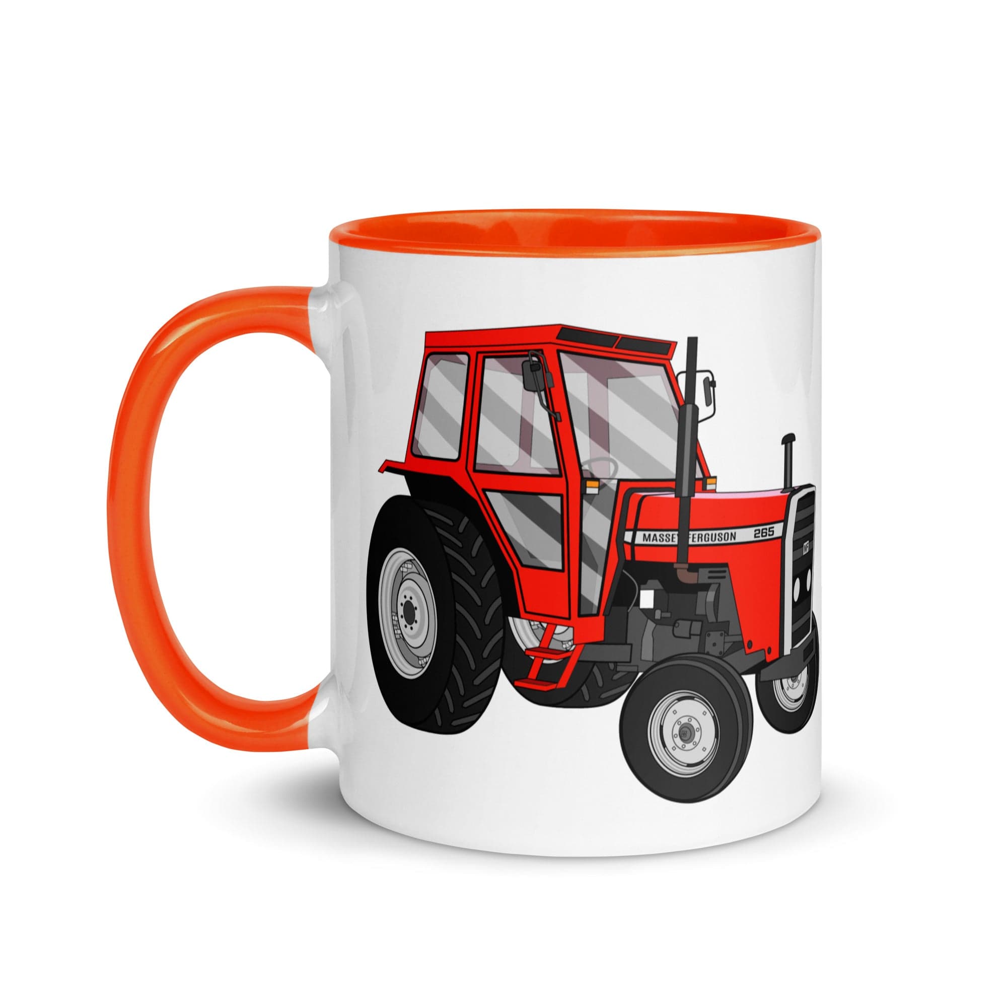 The Tractors Mugs Store Massey Ferguson 265 Mug with Color Inside Quality Farmers Merch