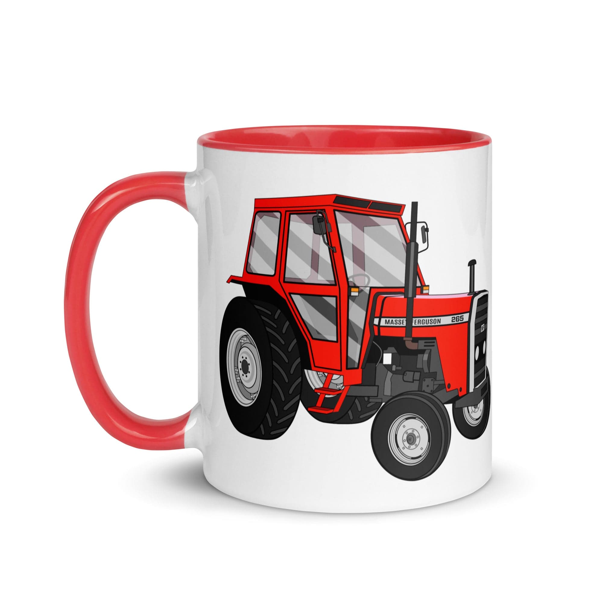 The Tractors Mugs Store Massey Ferguson 265 Mug with Color Inside Quality Farmers Merch