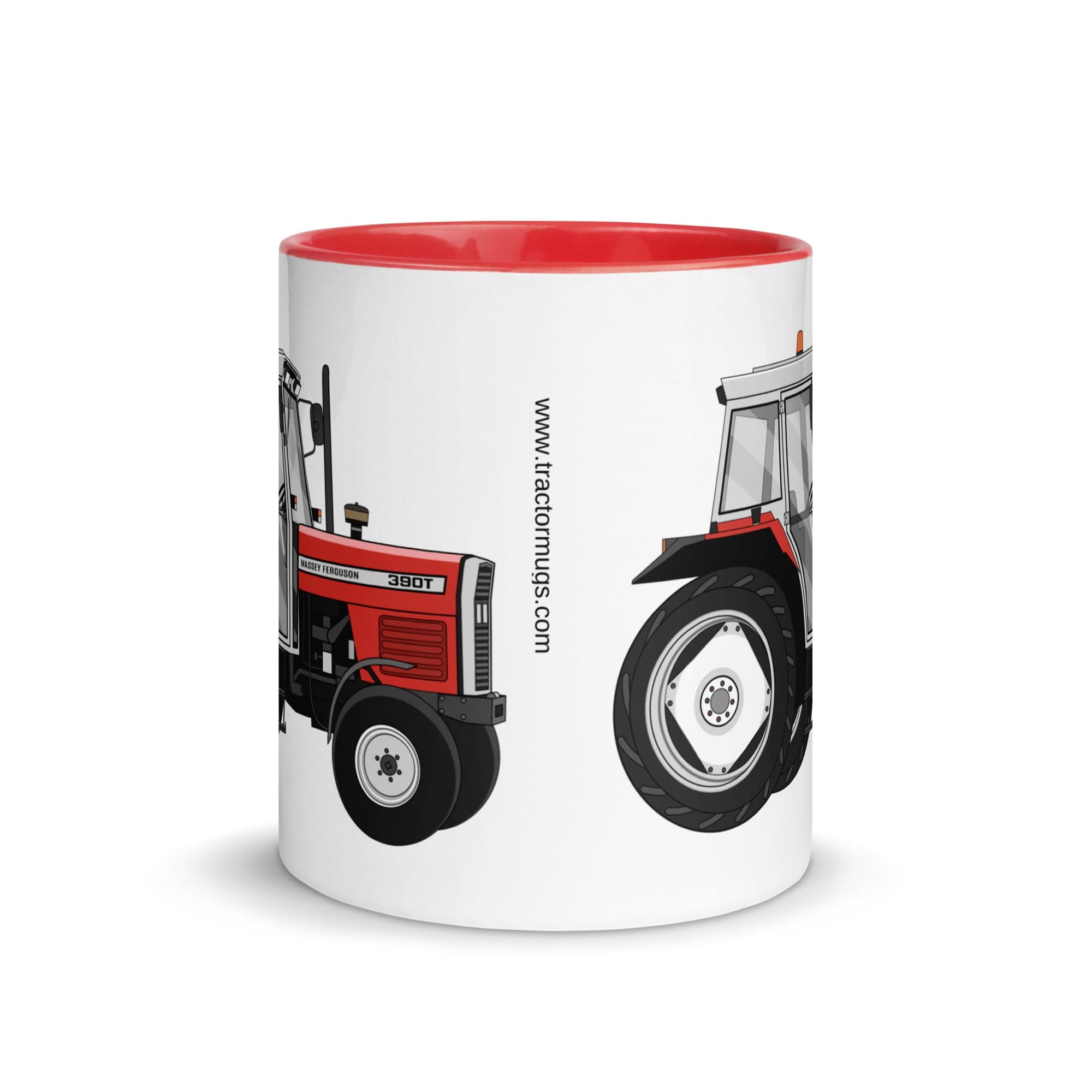 The Tractors Mugs Store Massey Ferguson 390T Mug with Color Inside Quality Farmers Merch