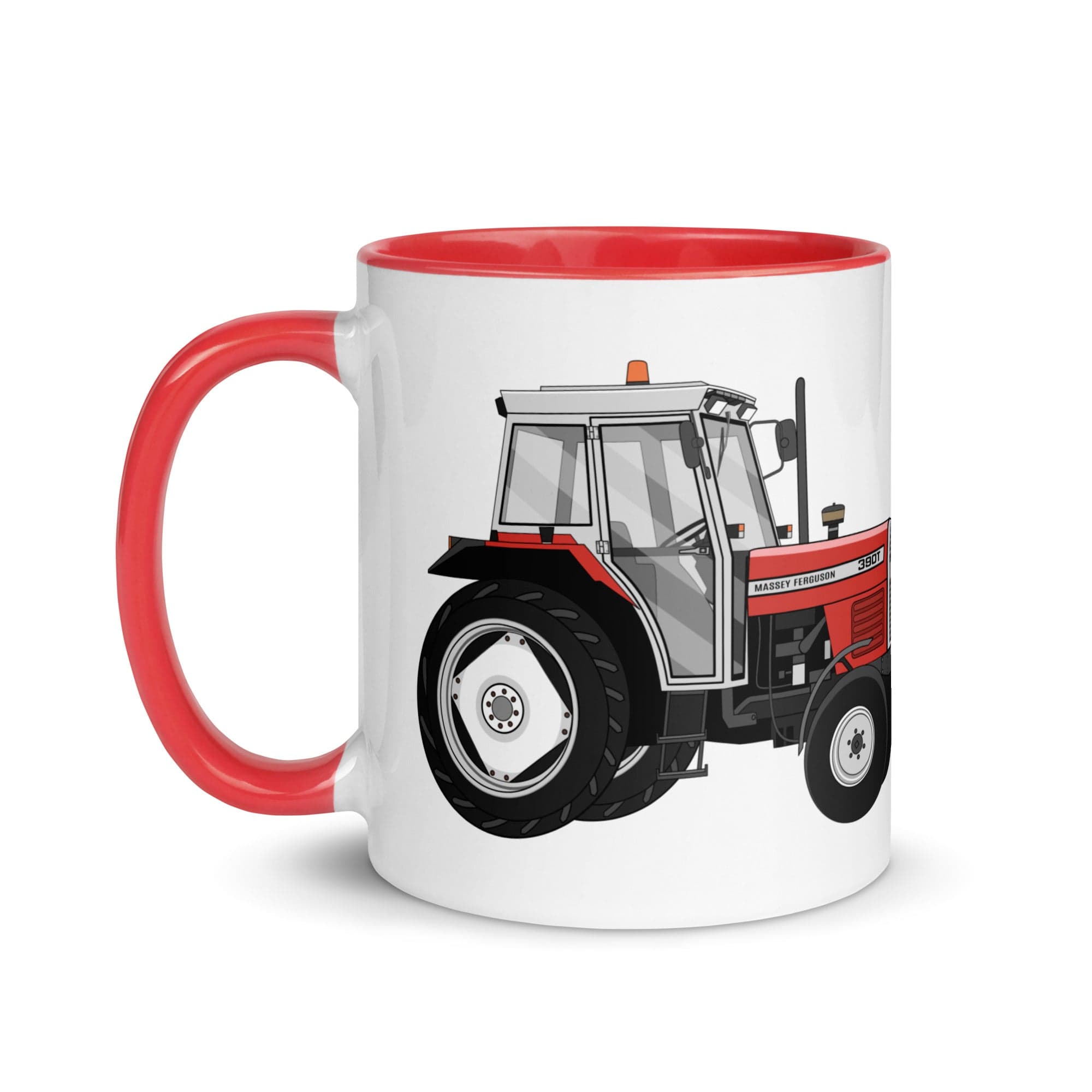 The Tractors Mugs Store Massey Ferguson 390T Mug with Color Inside Quality Farmers Merch