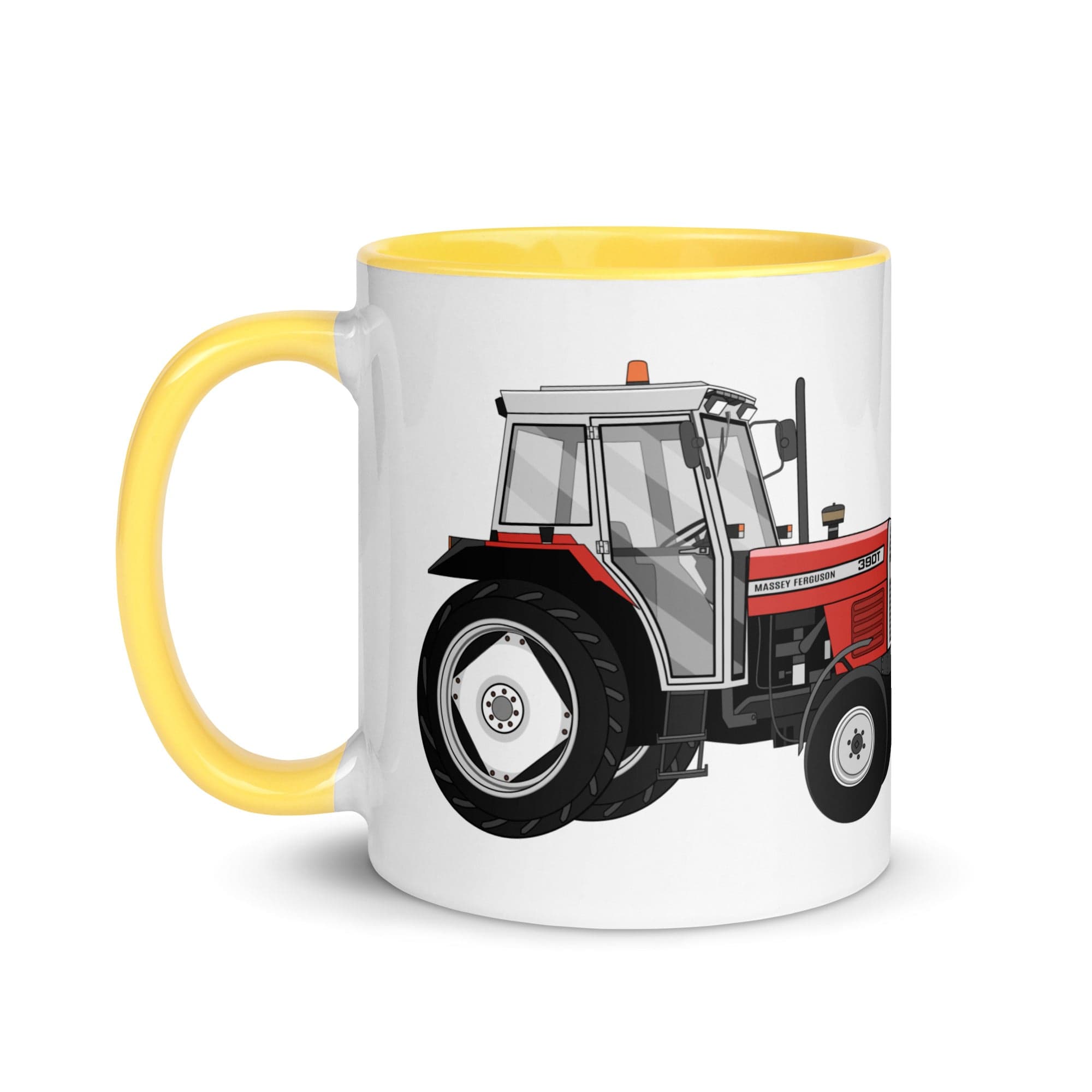 The Tractors Mugs Store Massey Ferguson 390T Mug with Color Inside Quality Farmers Merch